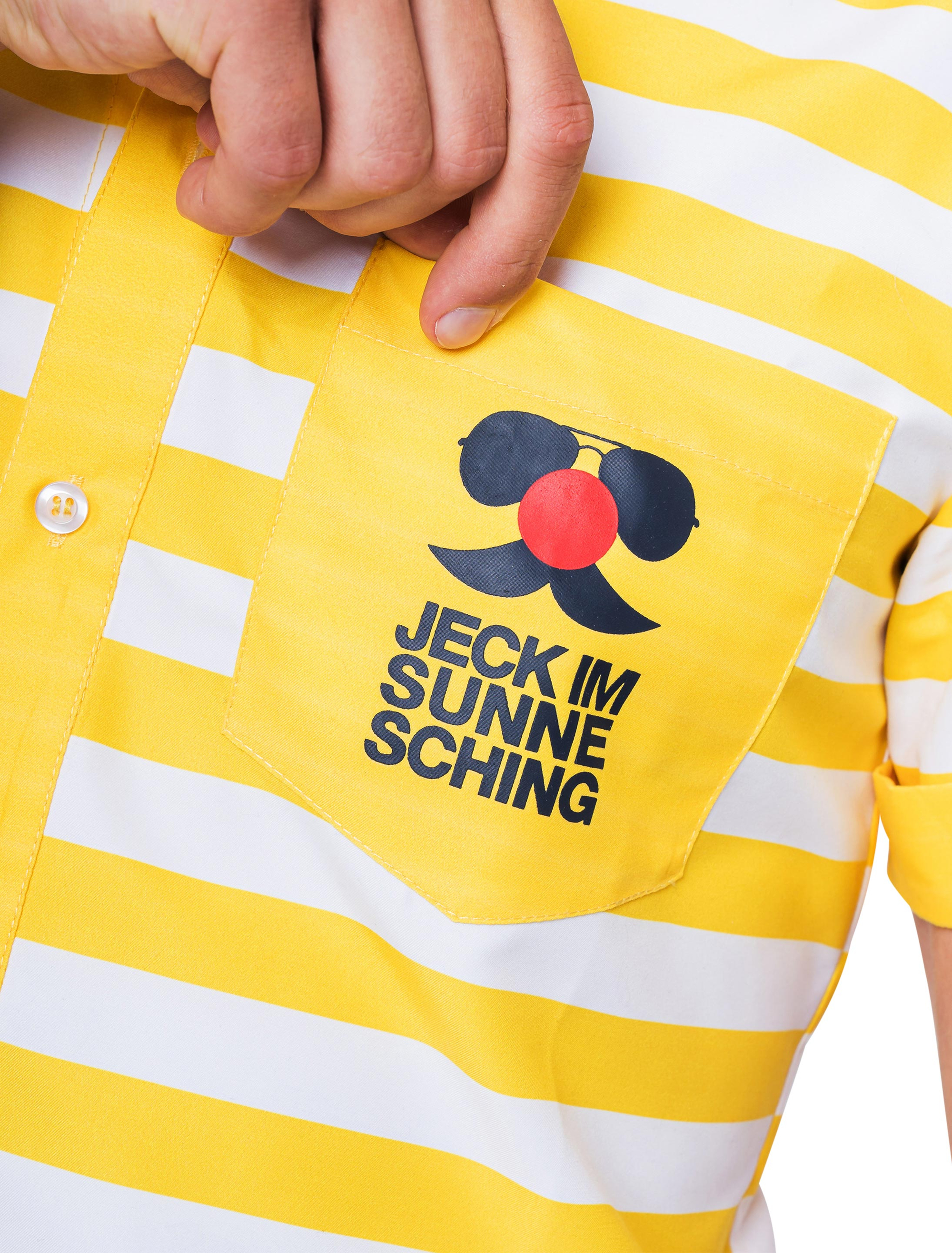JIS Hemd kurzarm Jeck im Sunnesching Herren gelb L