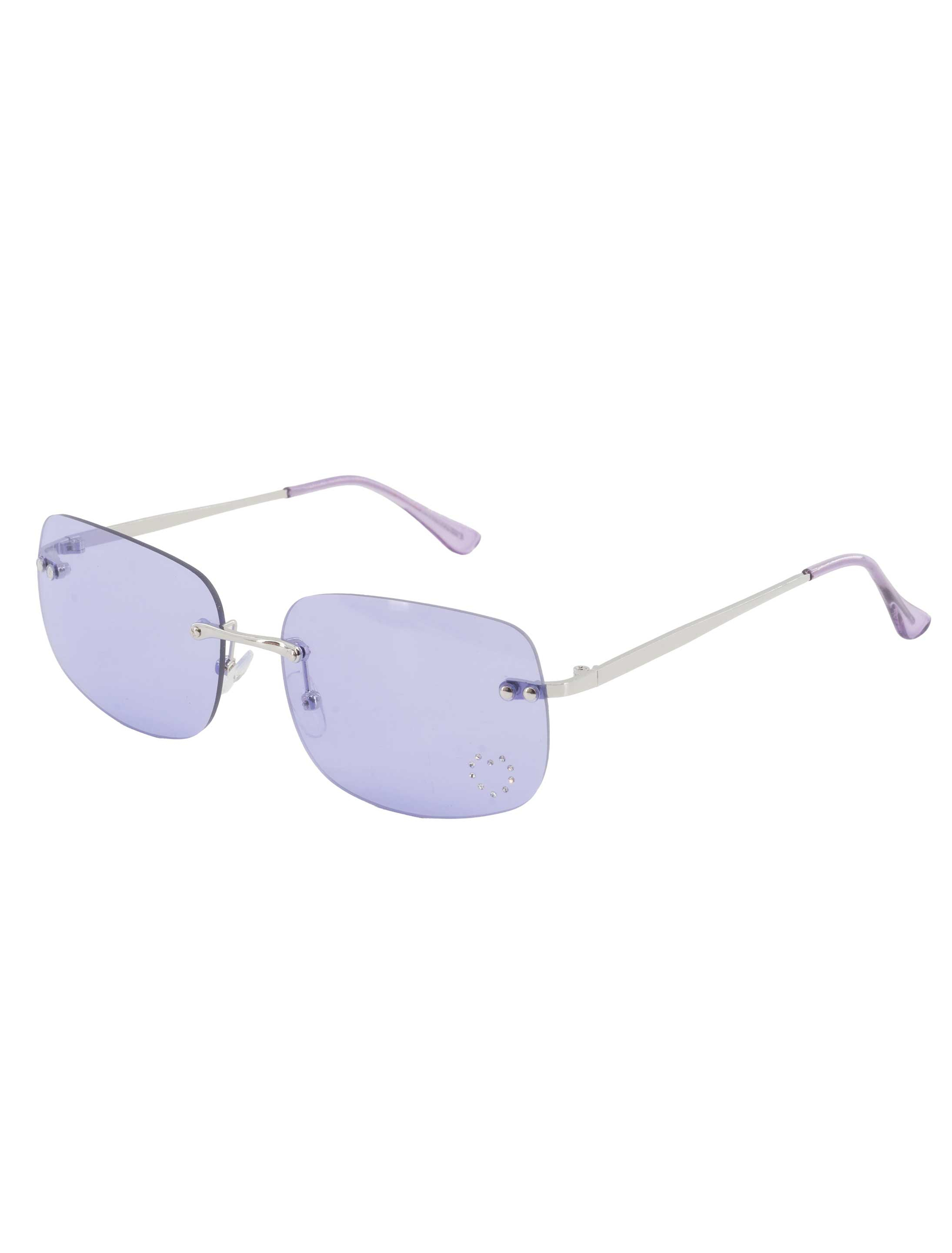 Brille mit Blumendiamant lila