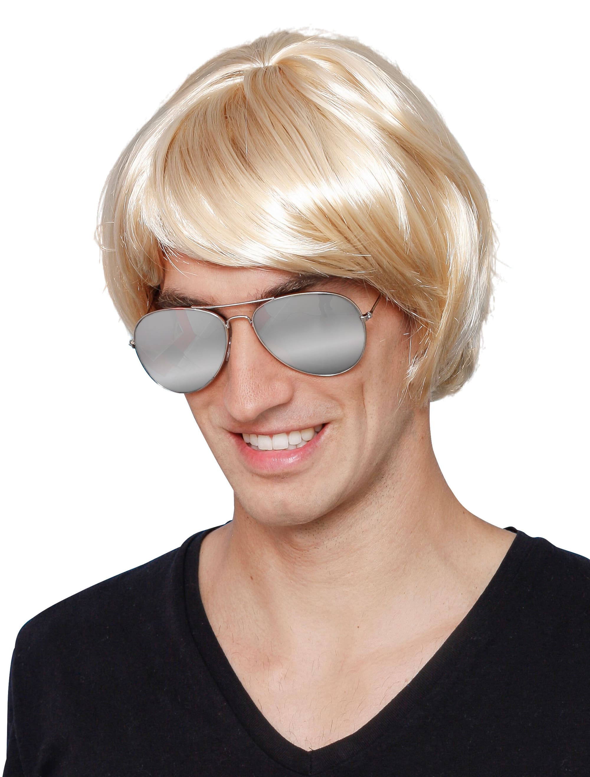 Perücke Musik-Star blond one size
