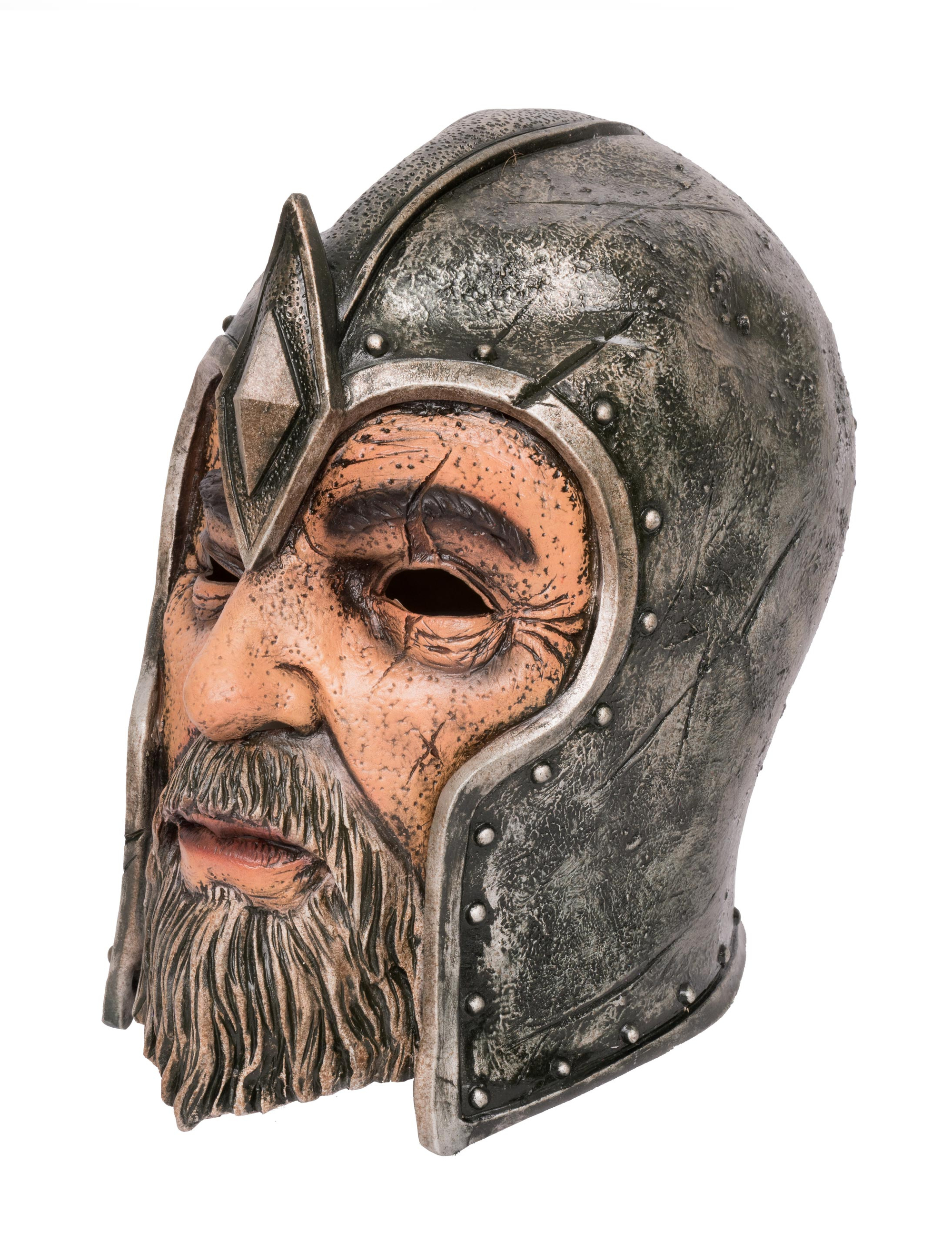 Latexmaske Römer mit Helm