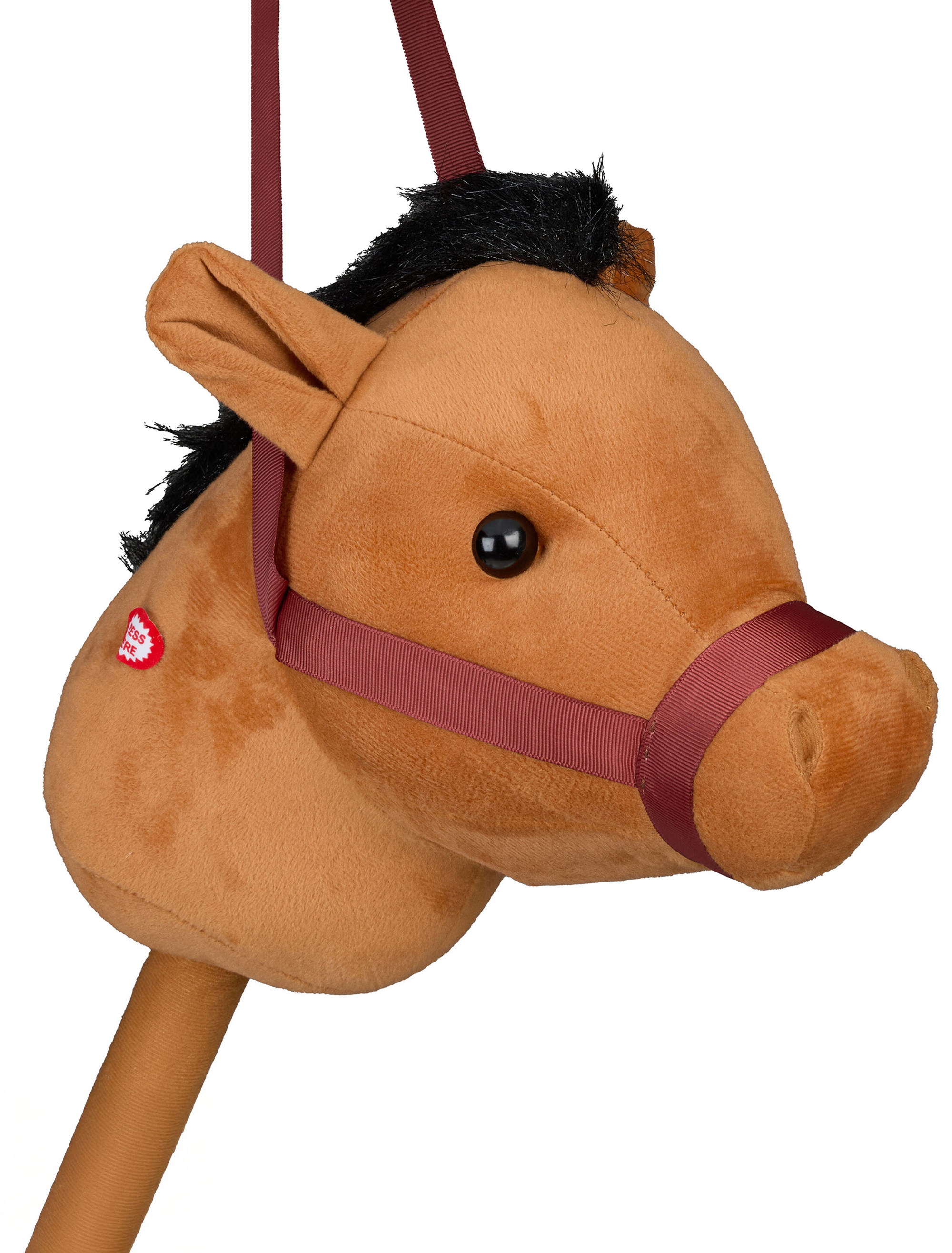 Steckenpferd mit Sound 68cm hellbraun