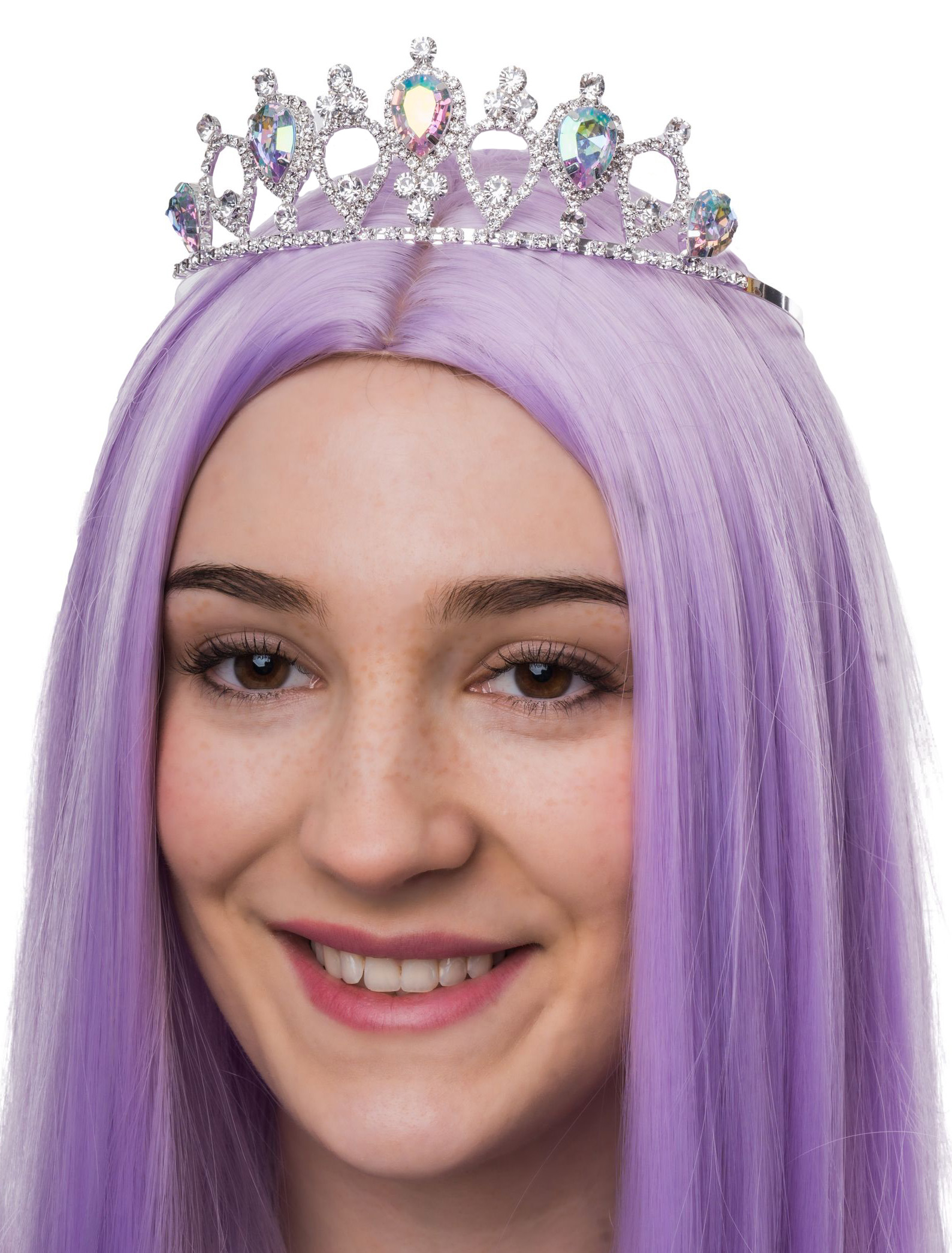 Diadem Liliana mit Kristall Damen bunt