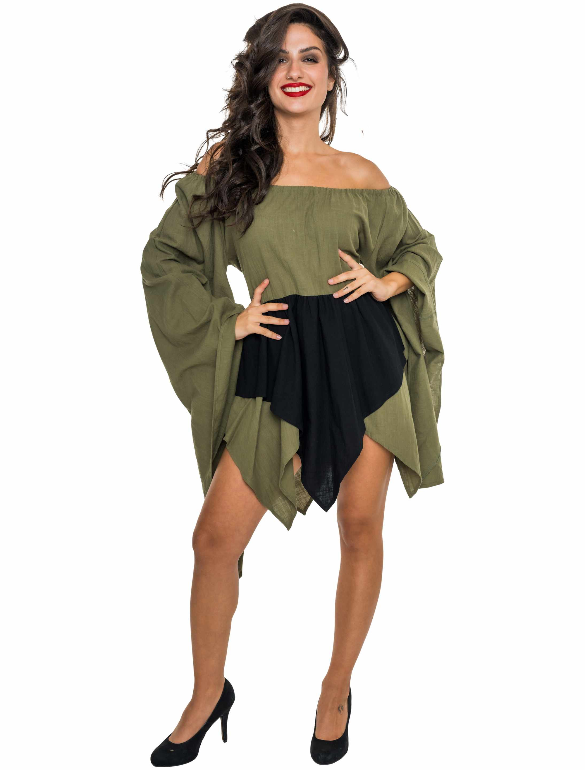 Kleid Robin Damen grün L/XL
