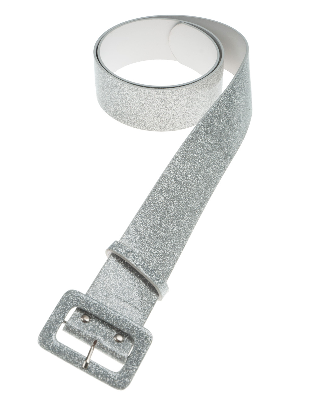 Gürtel Glitzer silber one size