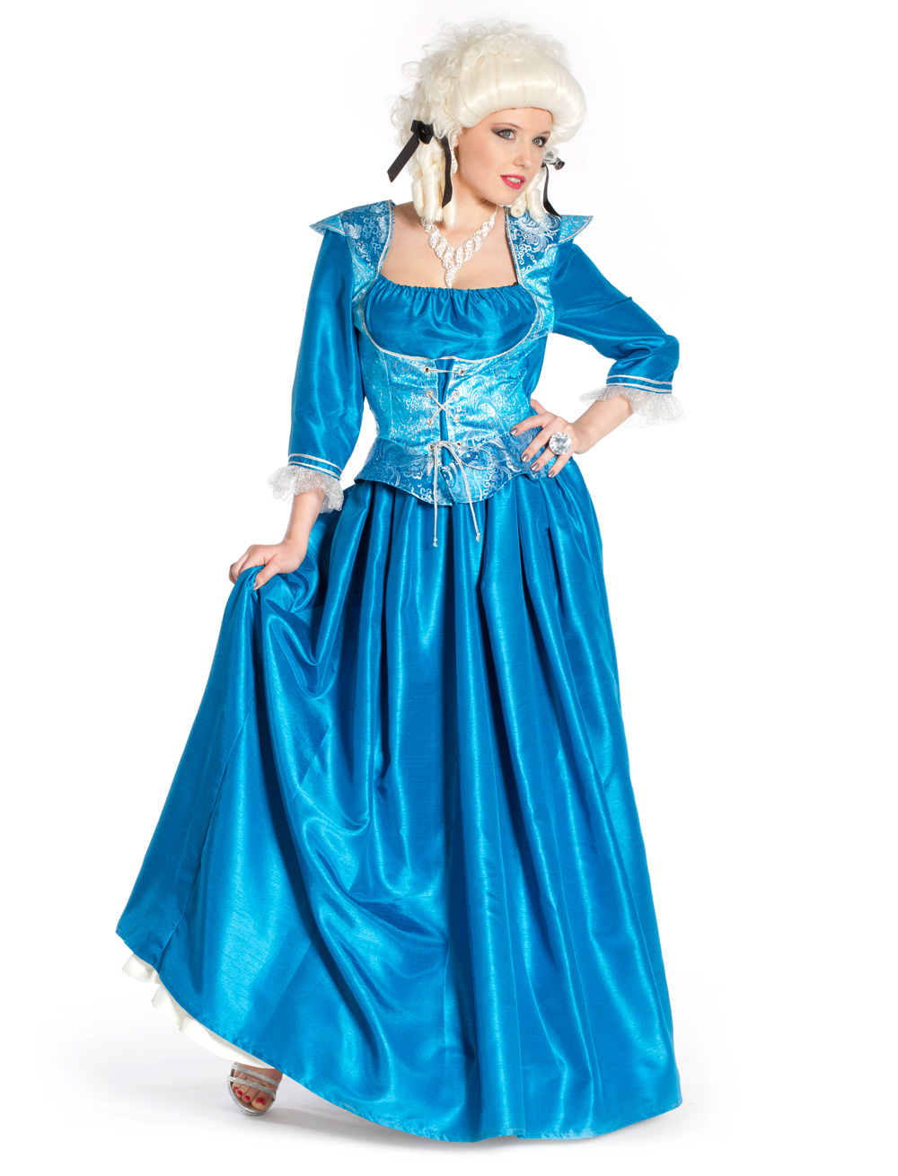 Kleid Marquise lang türkis S