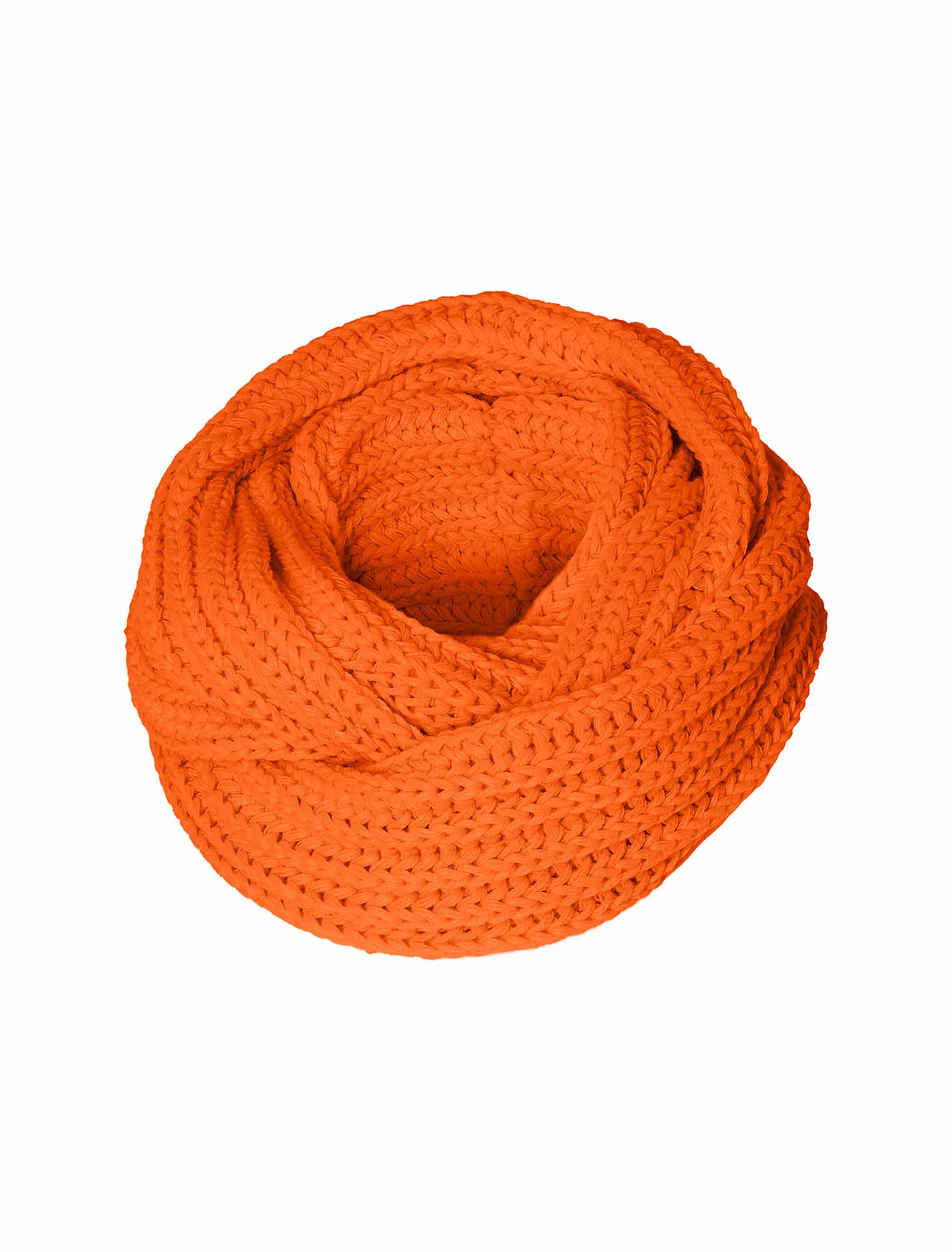 Schlauchschal Strick neonorange