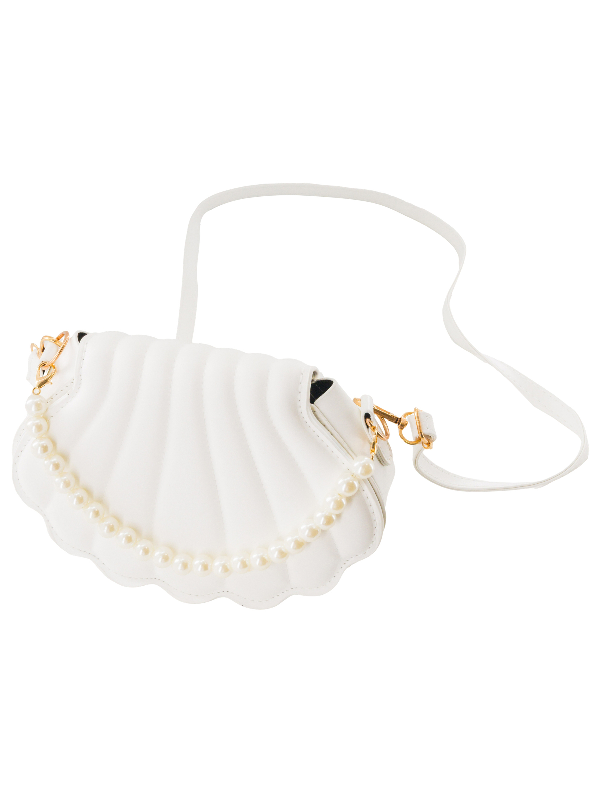 Tasche Muschel Damen weiß