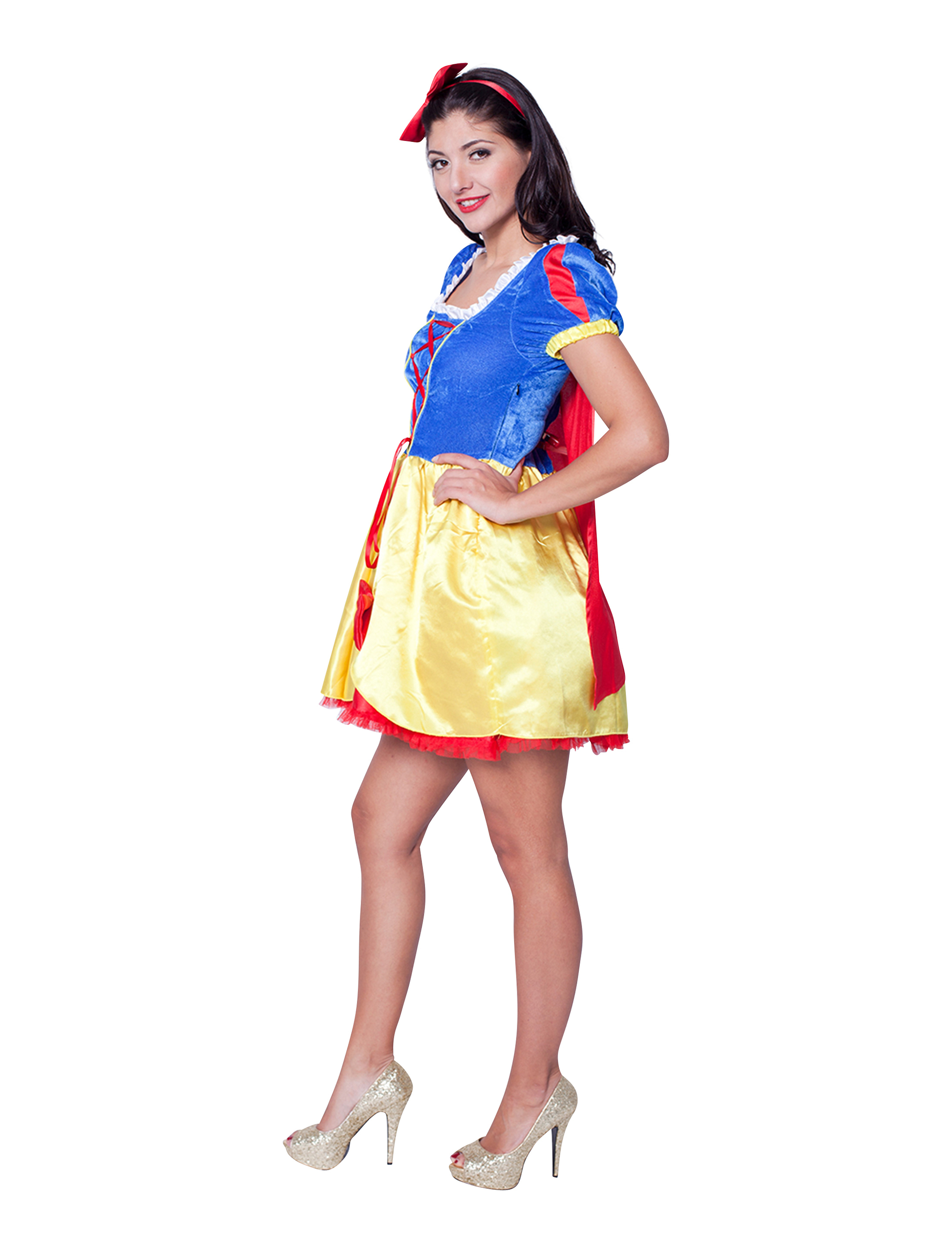 Schneewittchenkleid mit Umhang 44