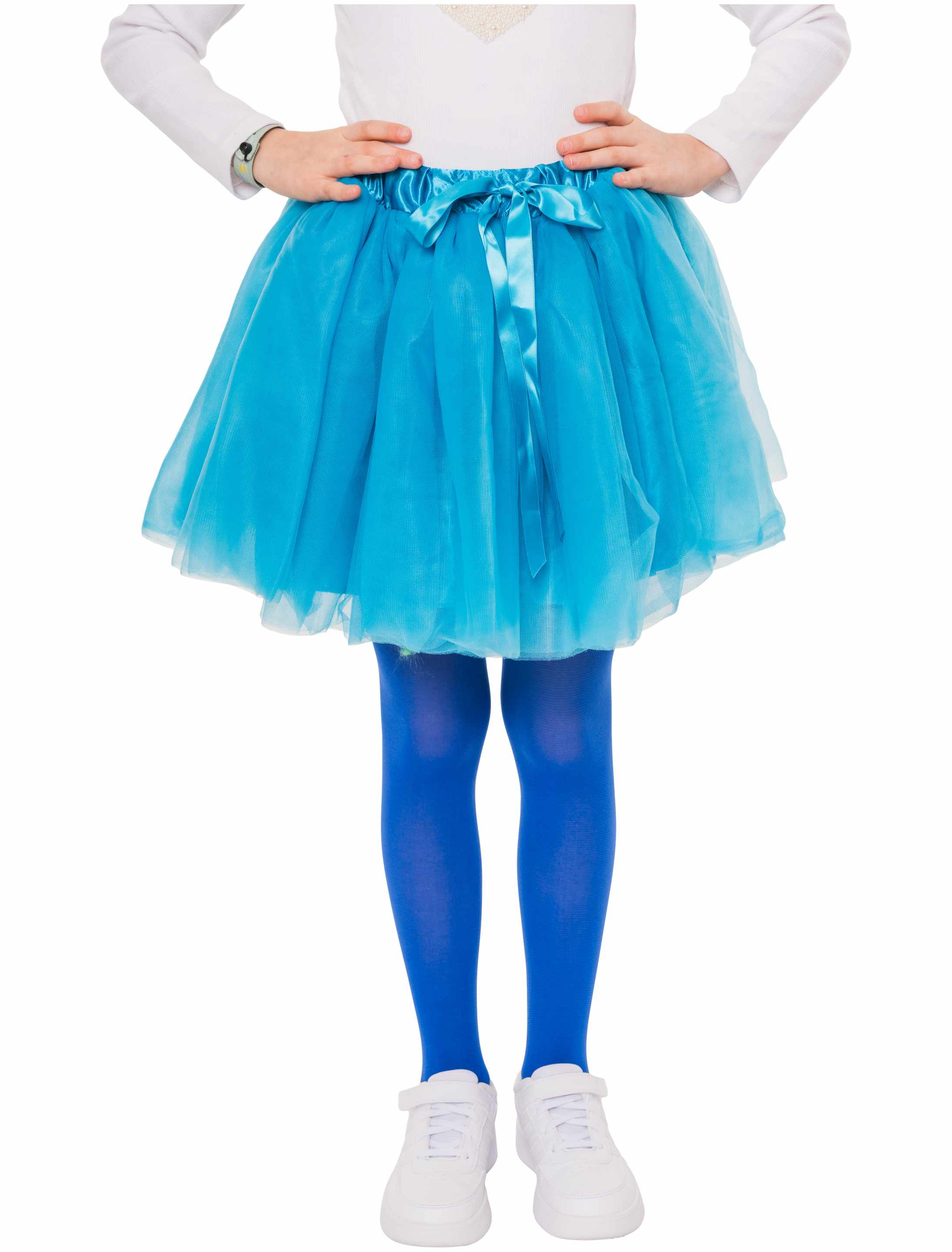 Strumpfhose Kinder blau 116/128
