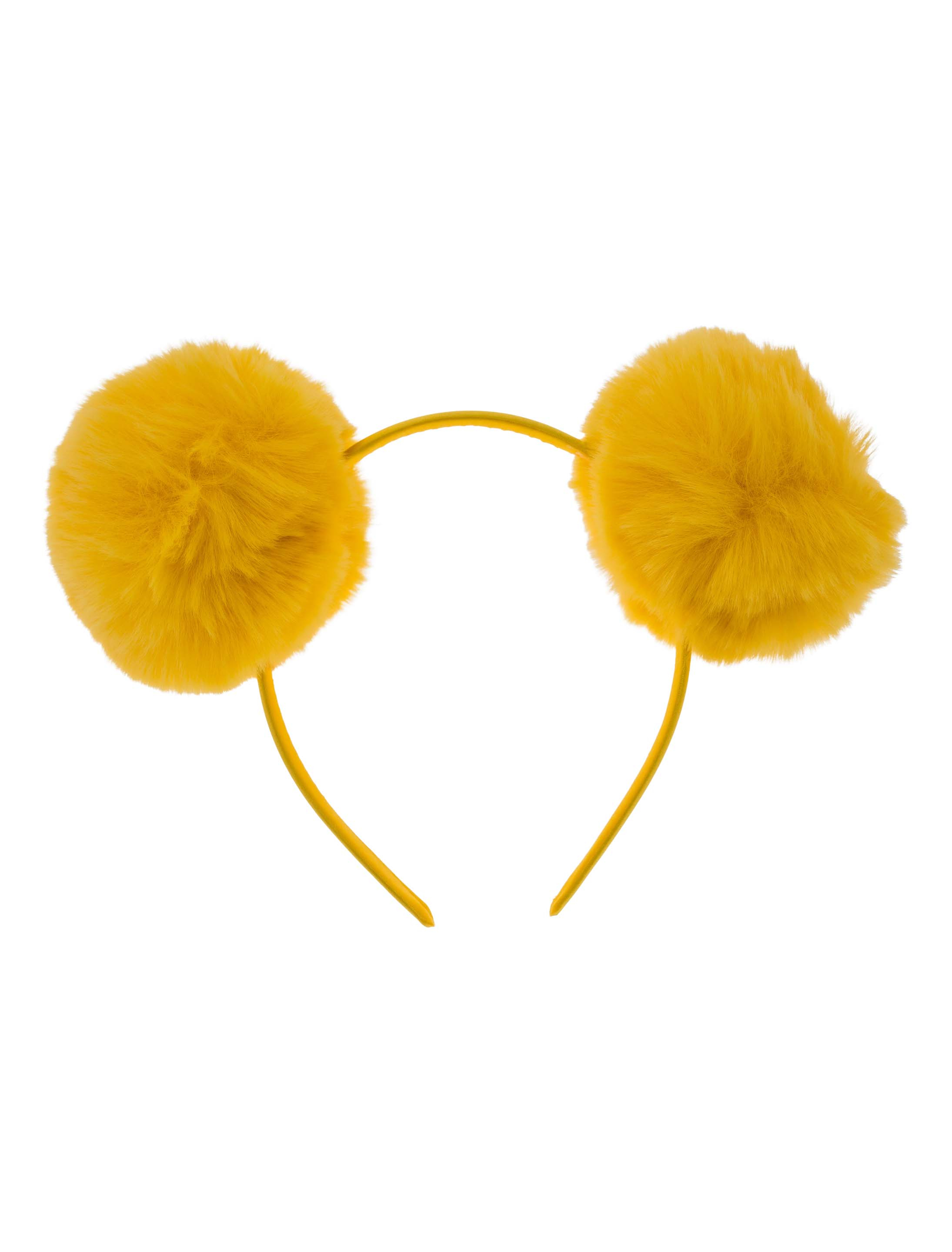 Haarreif Pompoms gelb