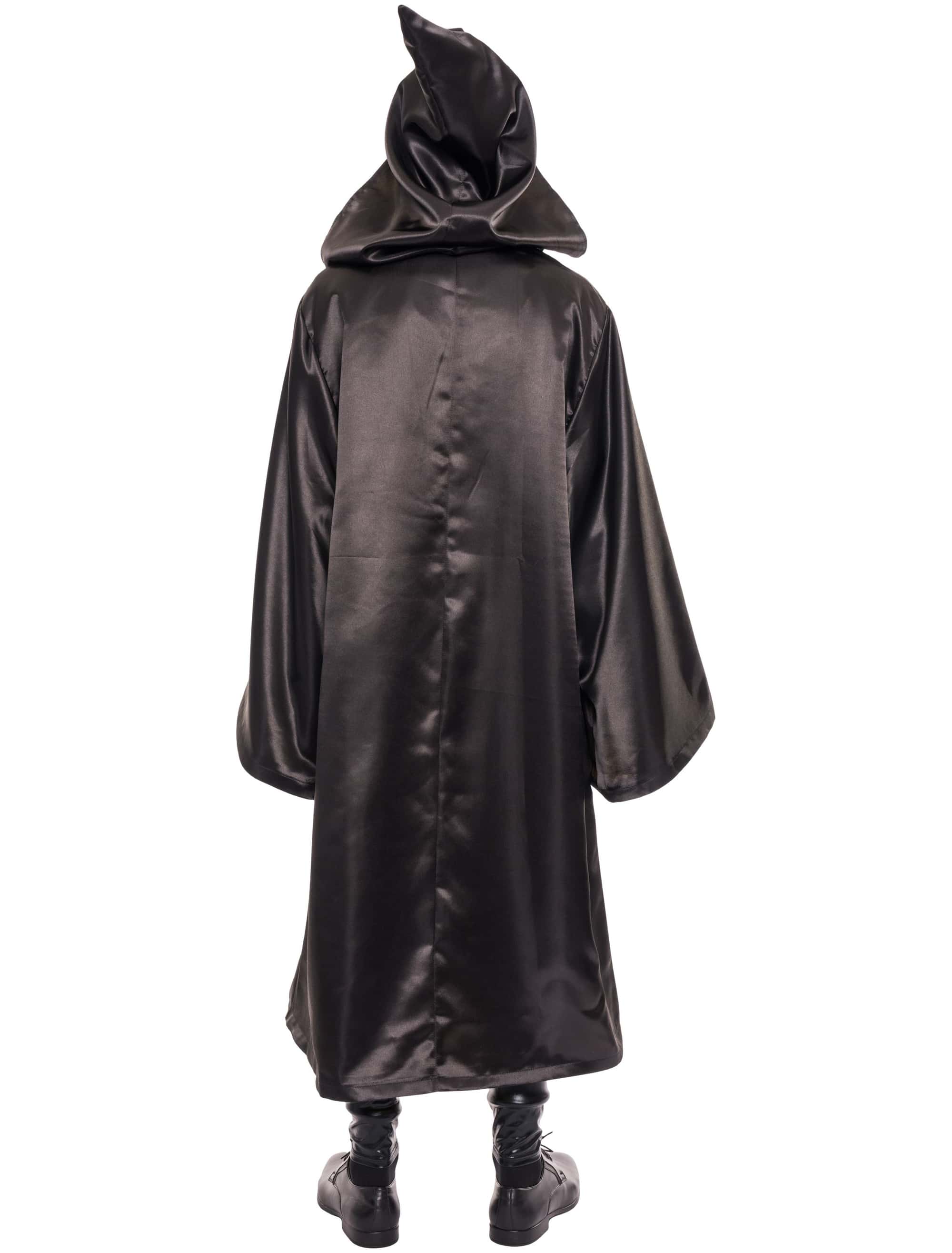 Zauberer Robe Erwachsene schwarz/gelb one size