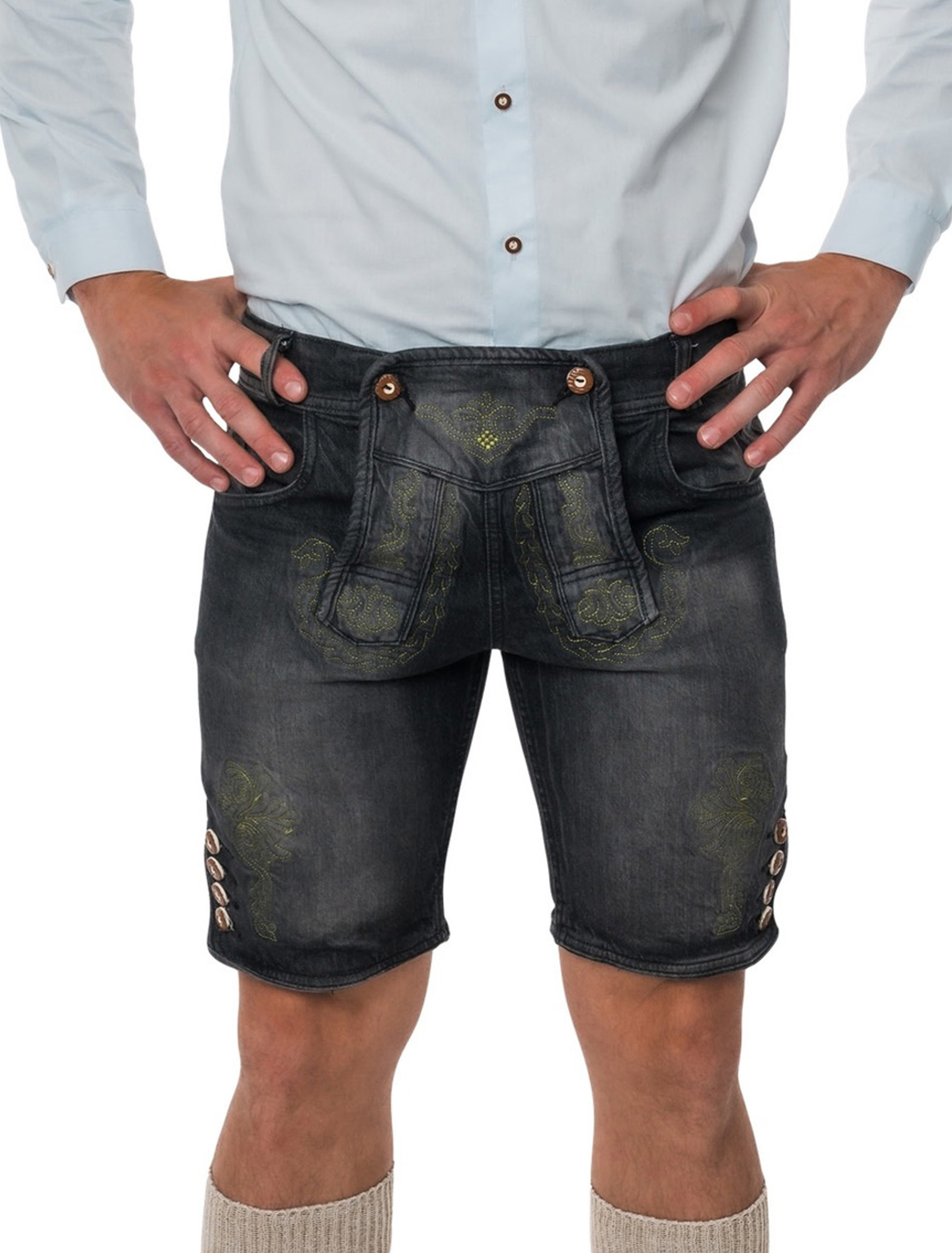 Trachtenjeans Herren schwarz 3XL
