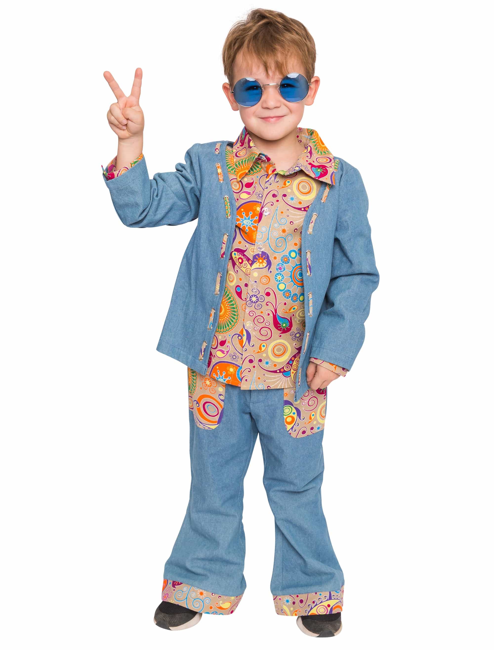 Jacke Peace Kinder Kinder blau 116
