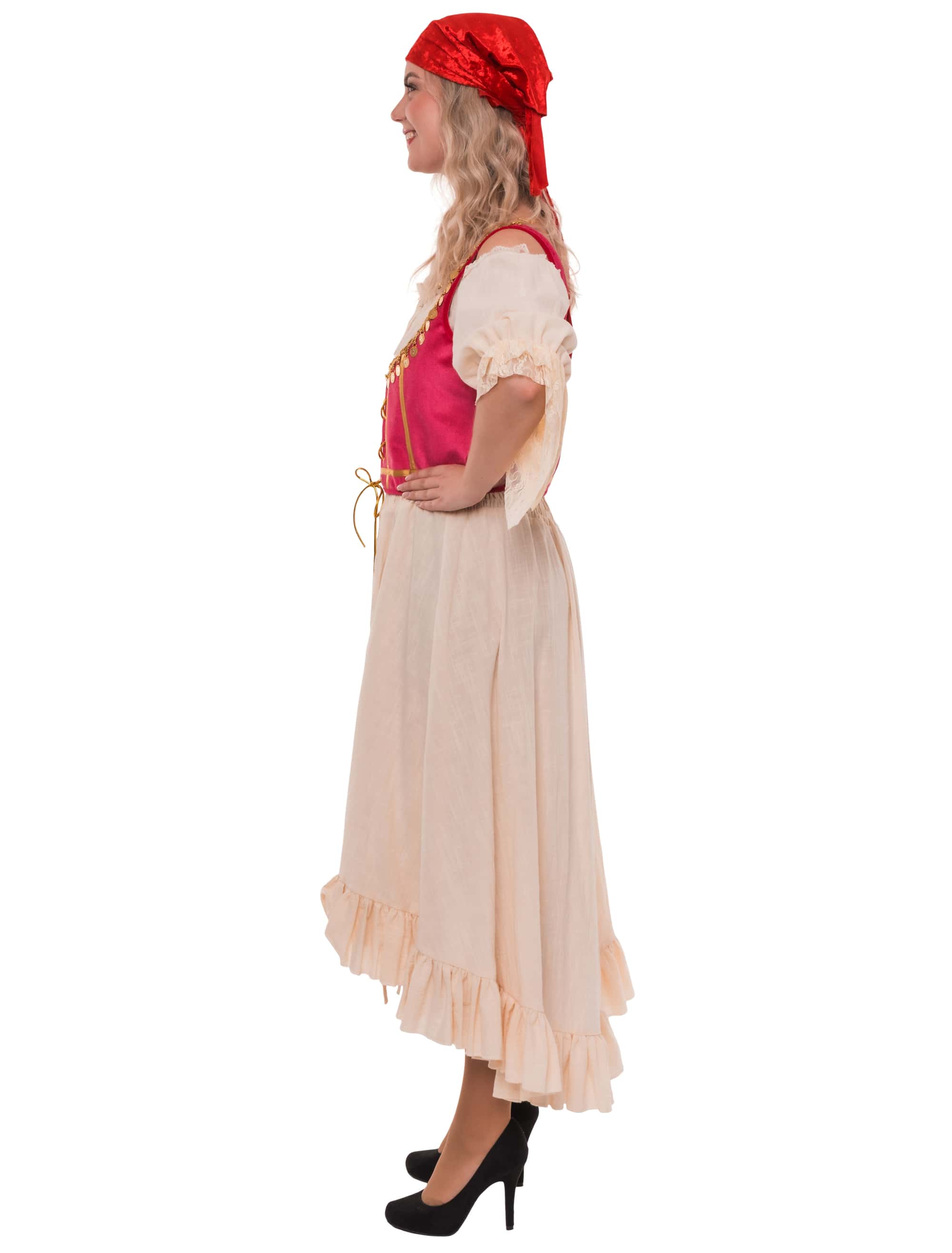Kleid Steampunk beige L/XL