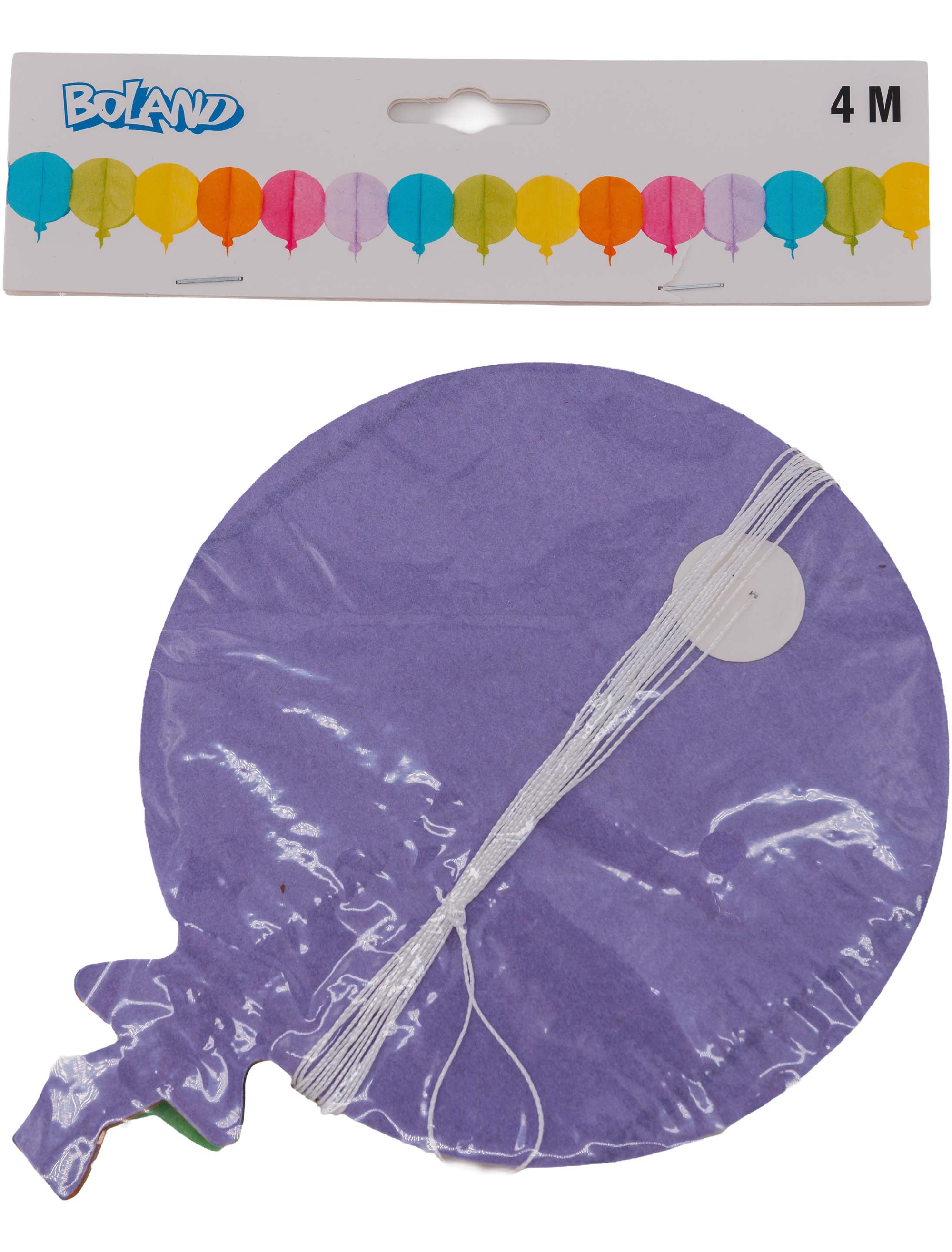 Papiergirlande Ballon 4m bunt
