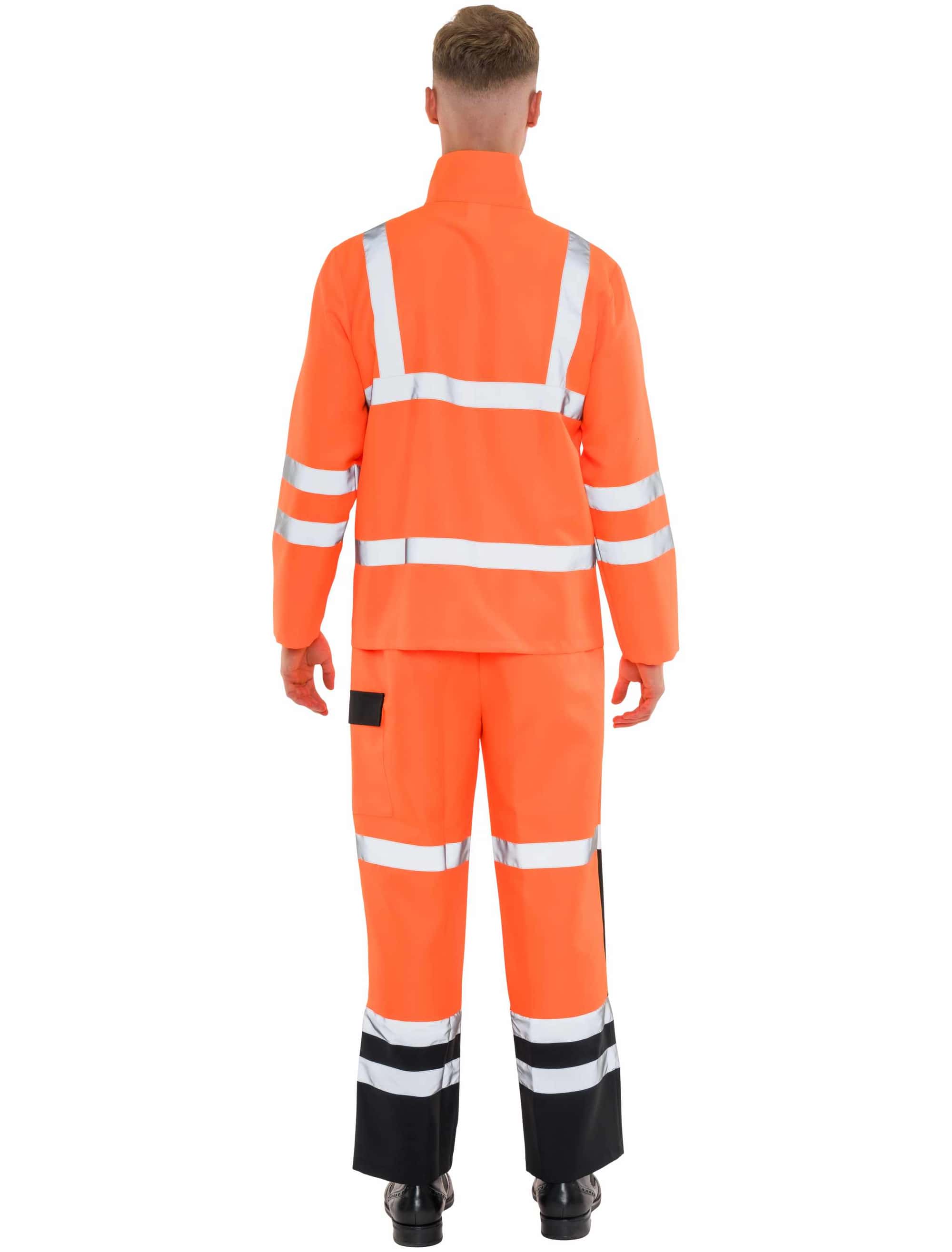Kostüm Müllmann neonorange L
