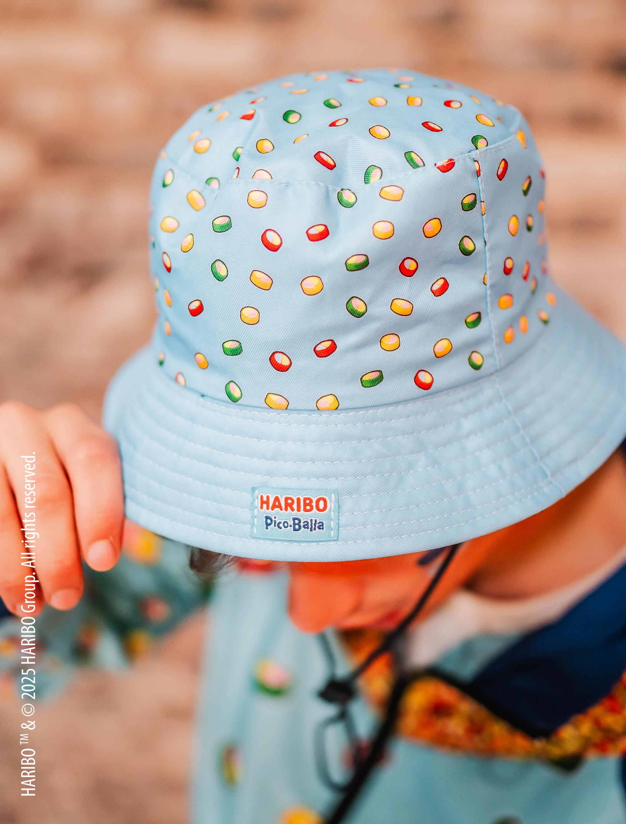 Fischerhut wendbar HARIBO Pico-Balla blau