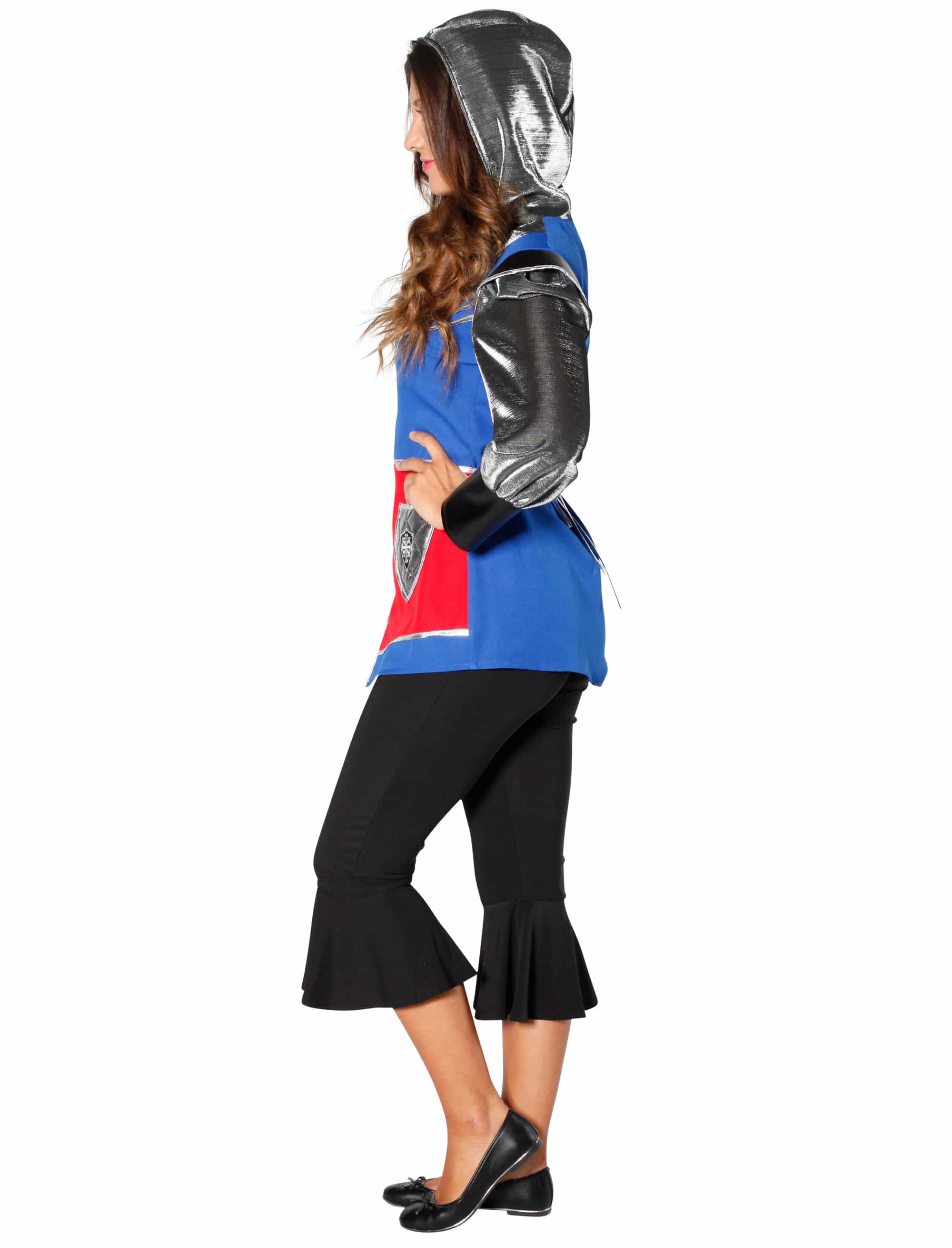 Ritter Dame 2tlg. blau rot L