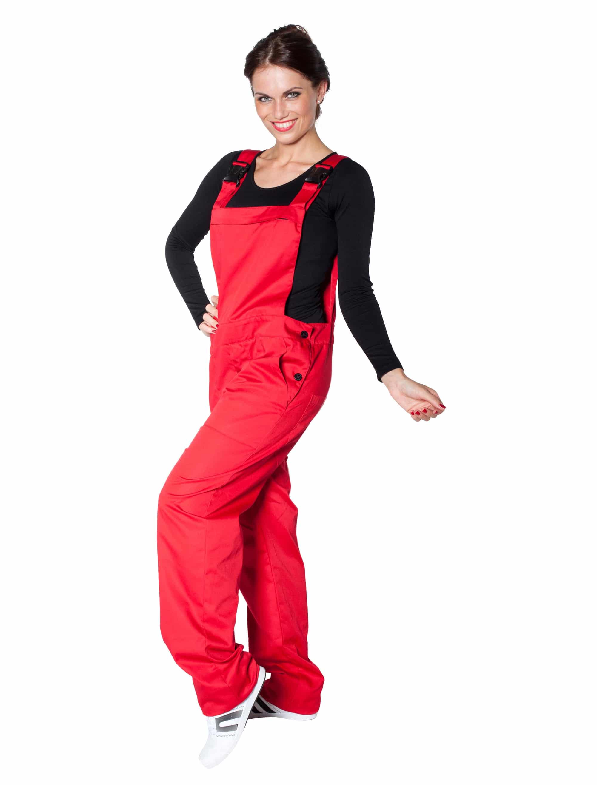 Latzhose Herren rot M