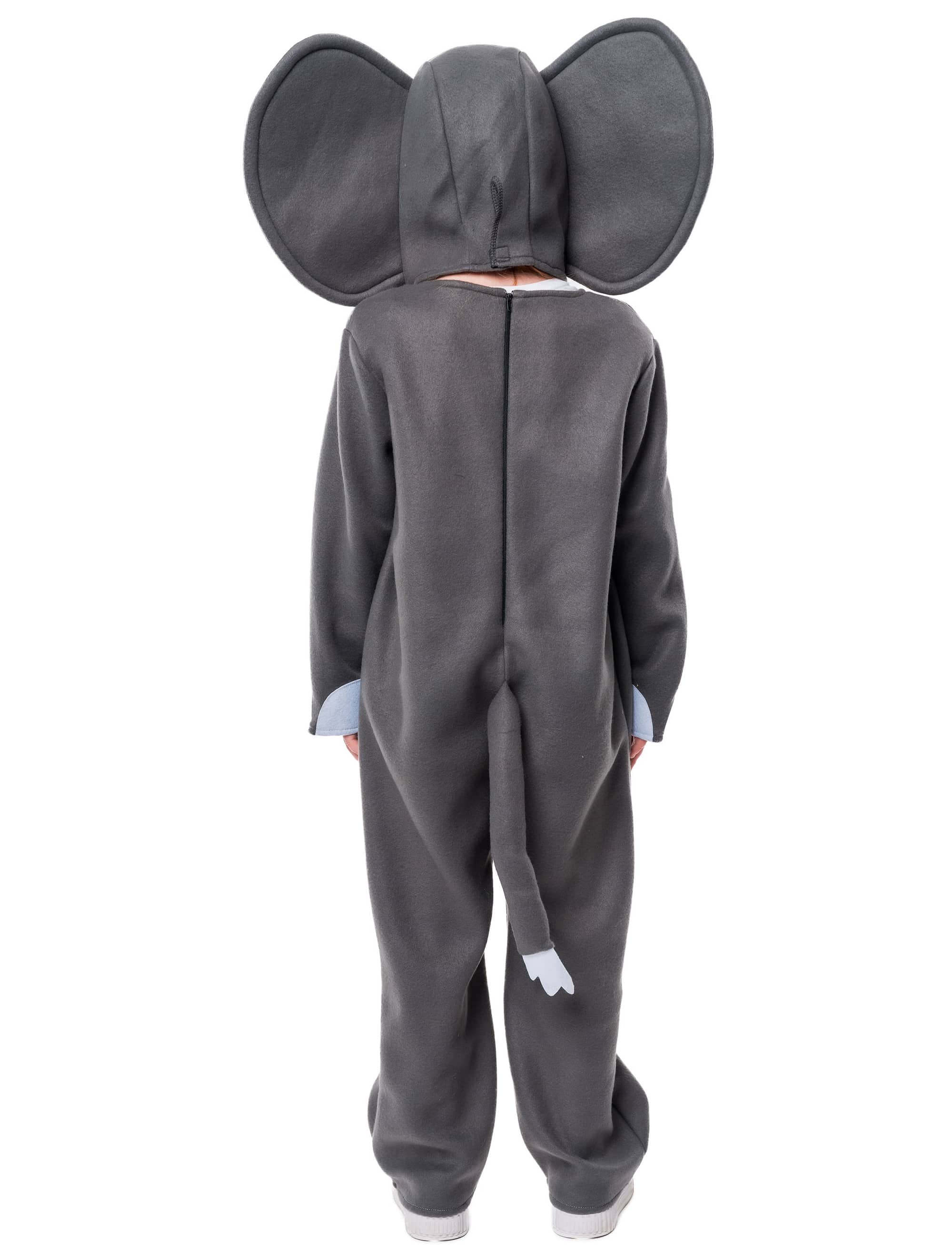 Overall Elefant Plüsch 2-tlg. Kinder grau 116