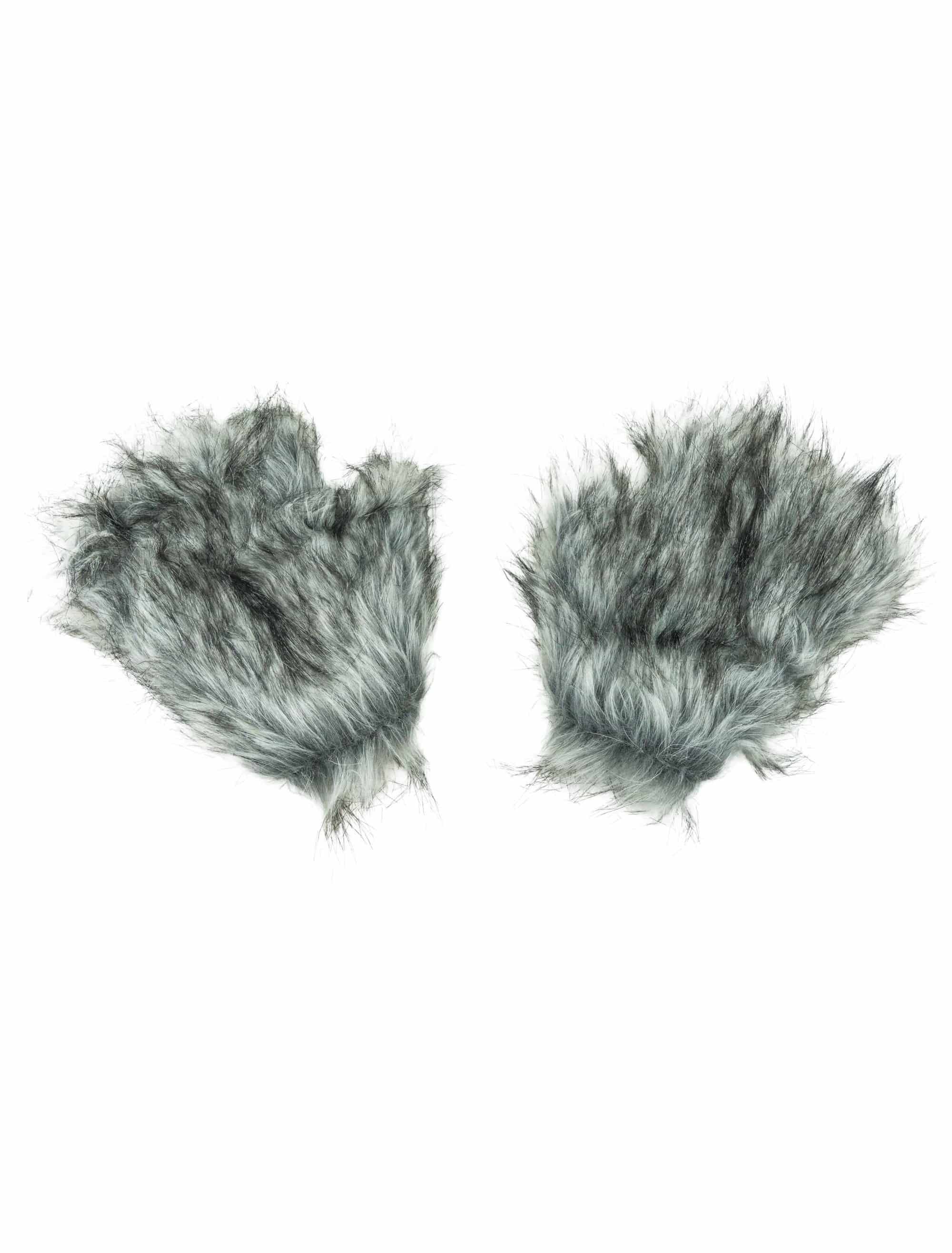 Handschuhe fingerlos Wolf grau