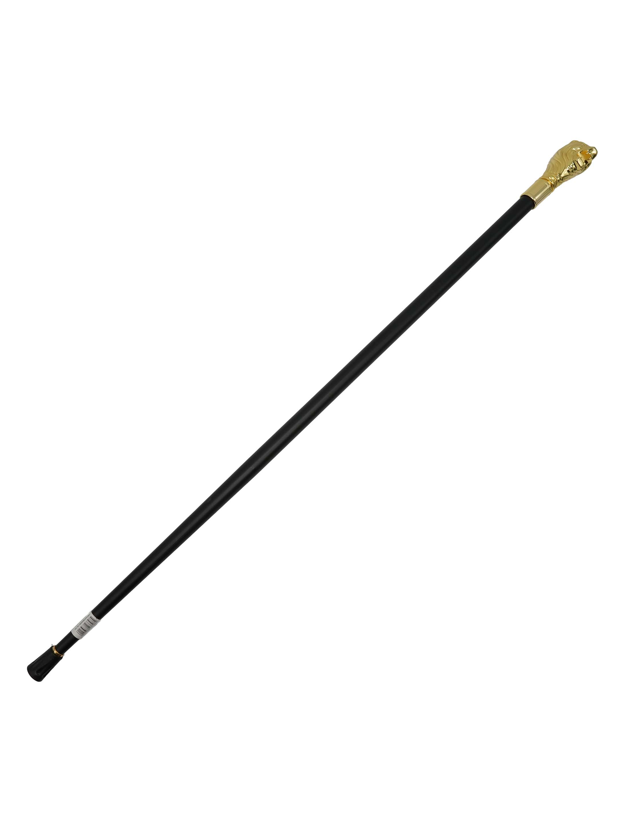 Gehstock Löwenkopf gold