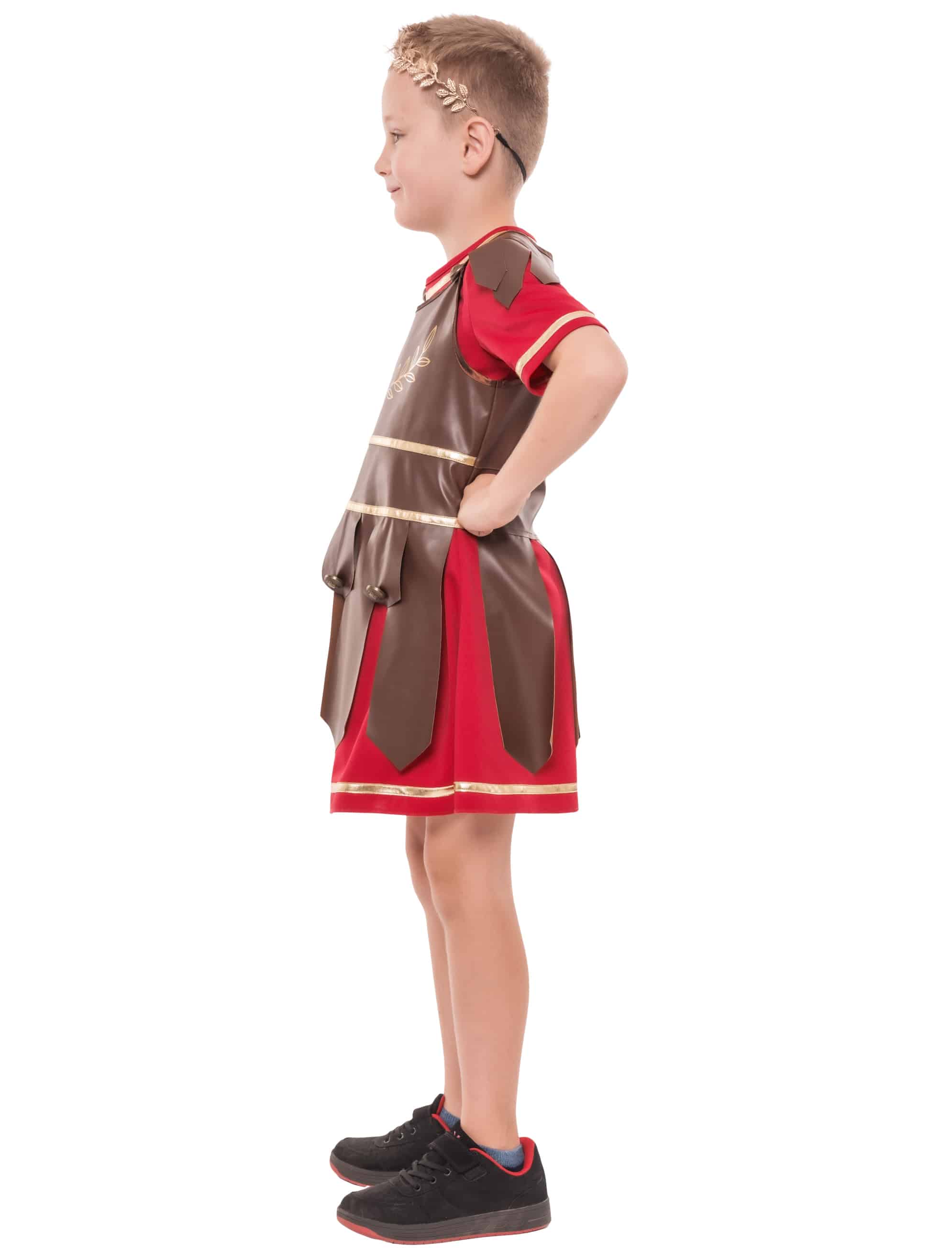Gladiator 2-tlg. Kinder braun/rot 116/128