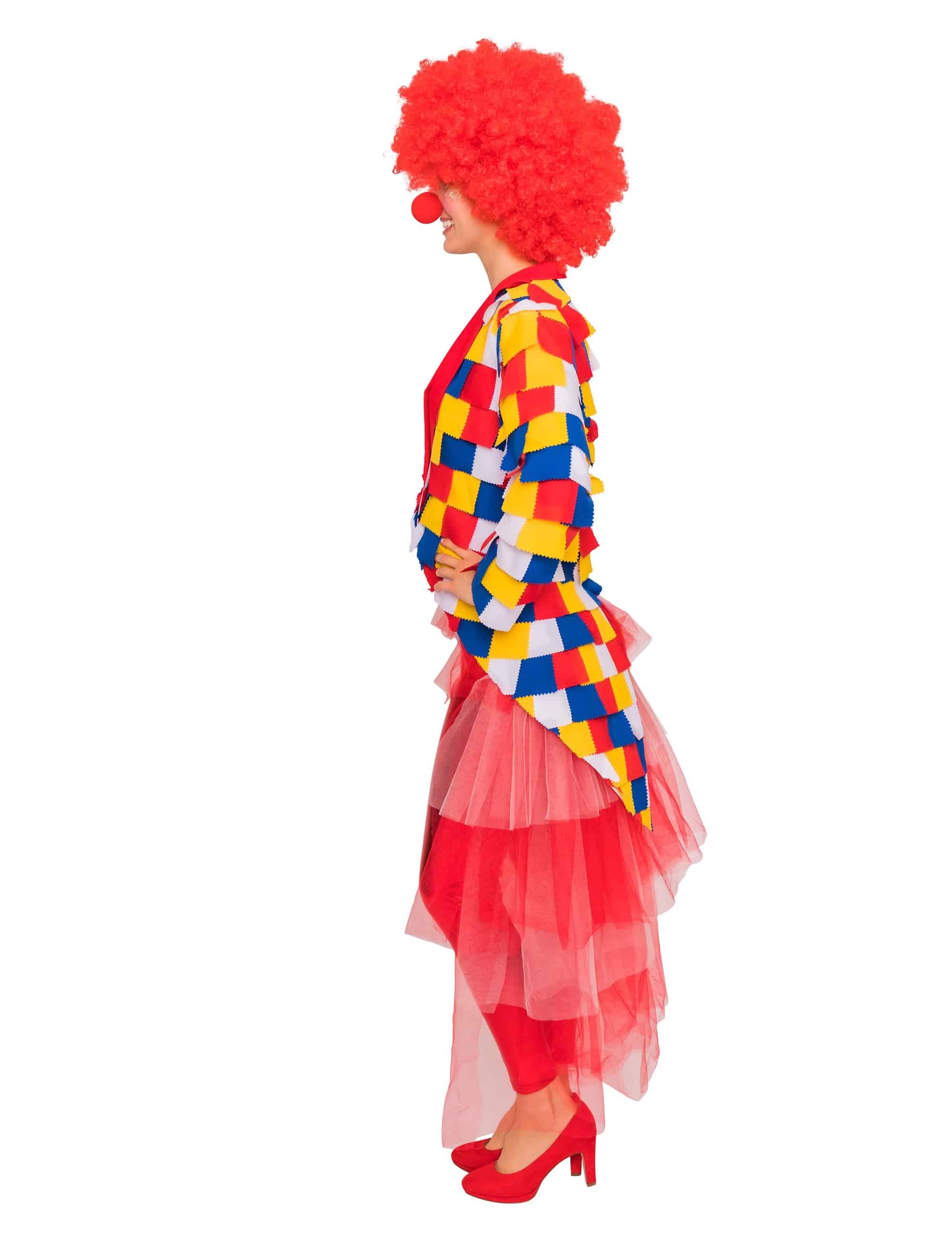 Lappenfrack Damen rot/weiß/blau/gelb 36