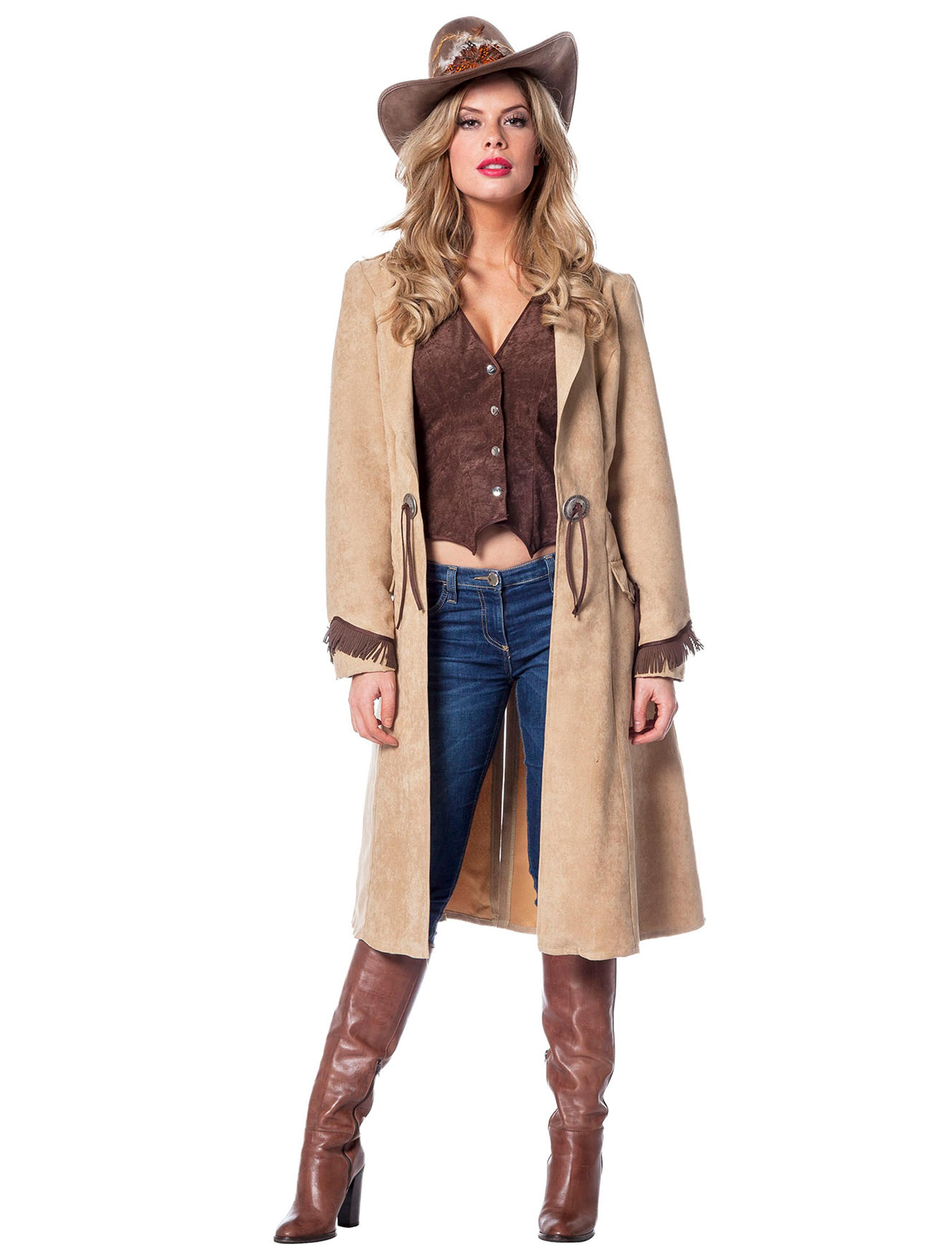 Mantel Cowgirl mit Weste