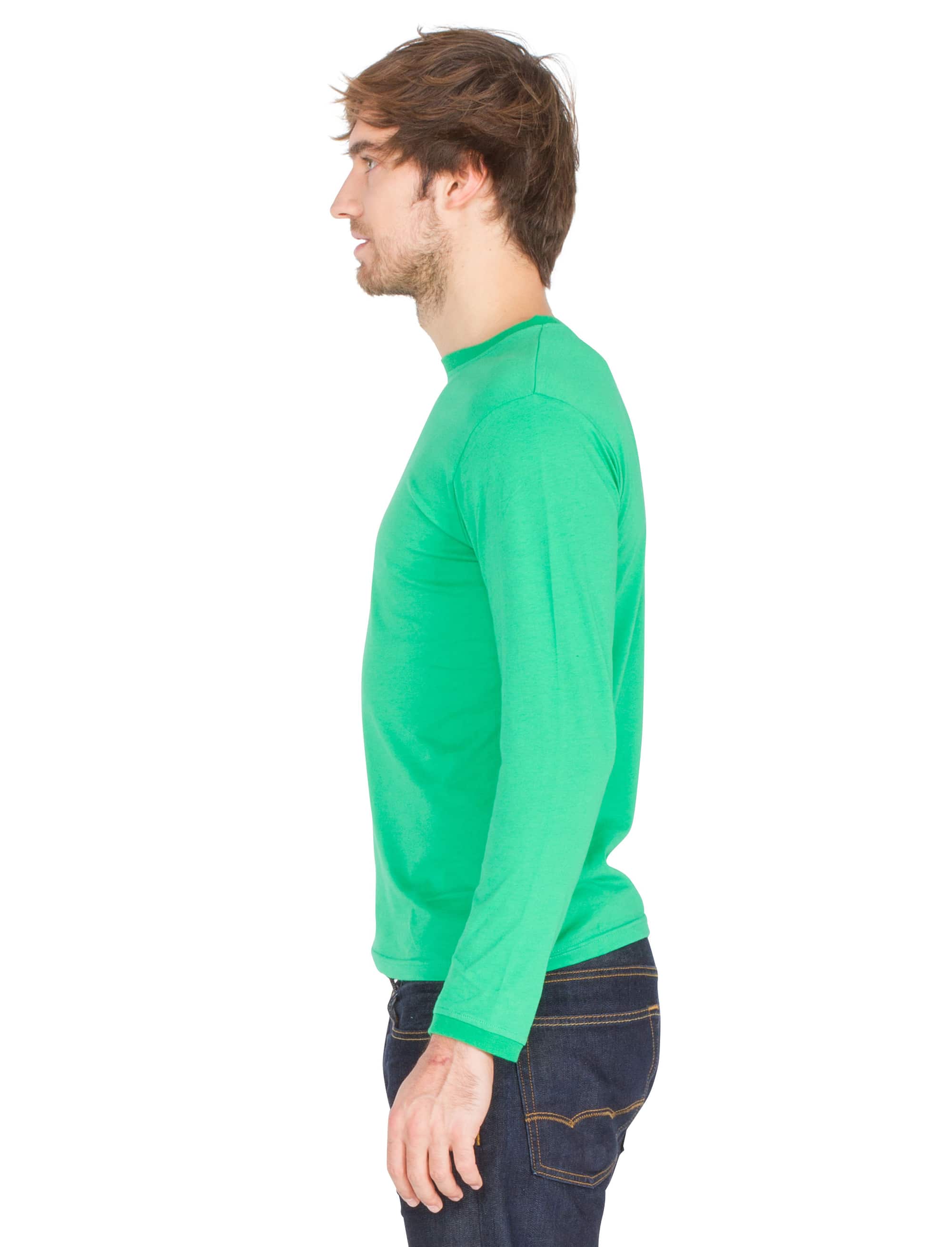 Shirt langarm grün S