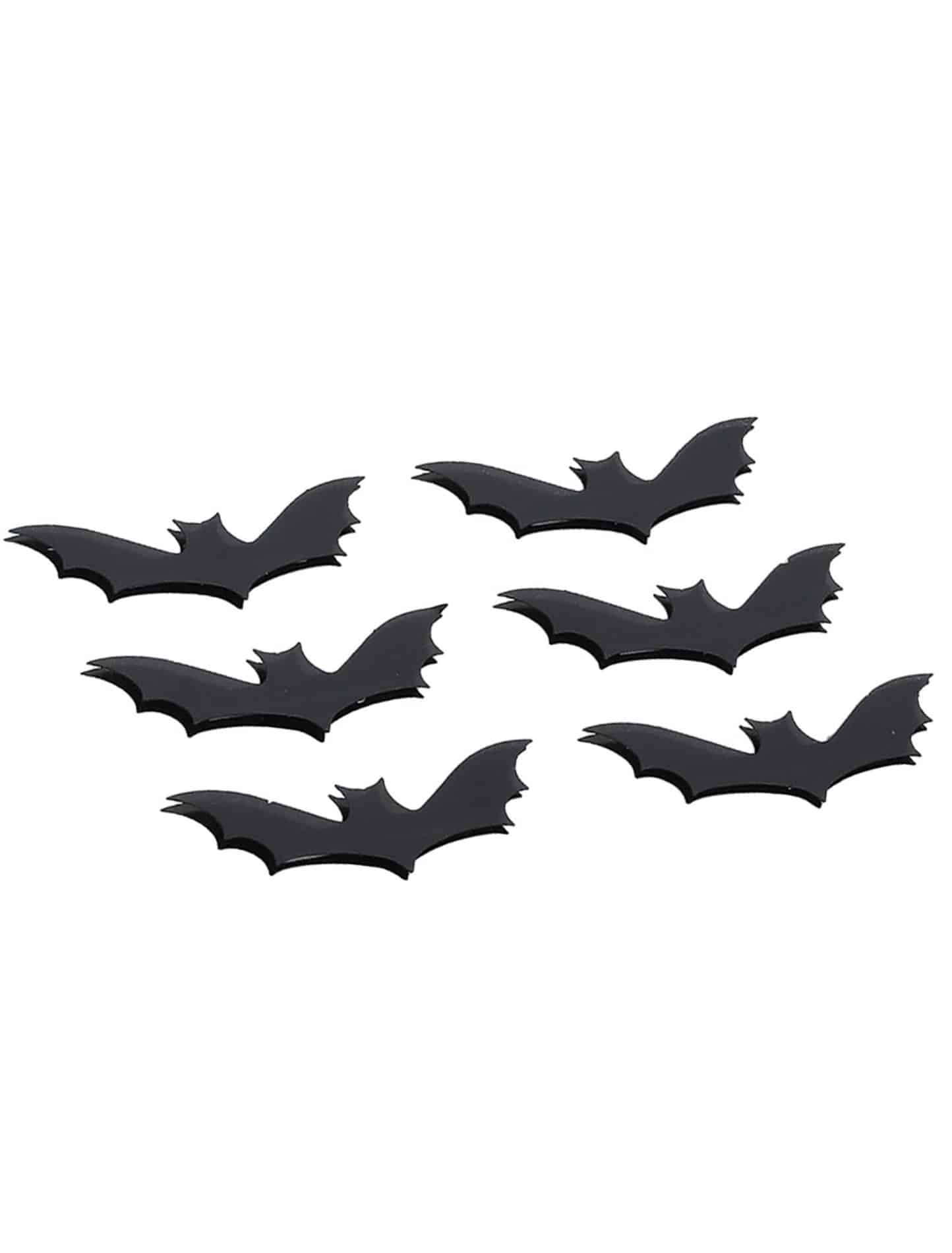 Sticker Fledermaus 6 Stk. schwarz