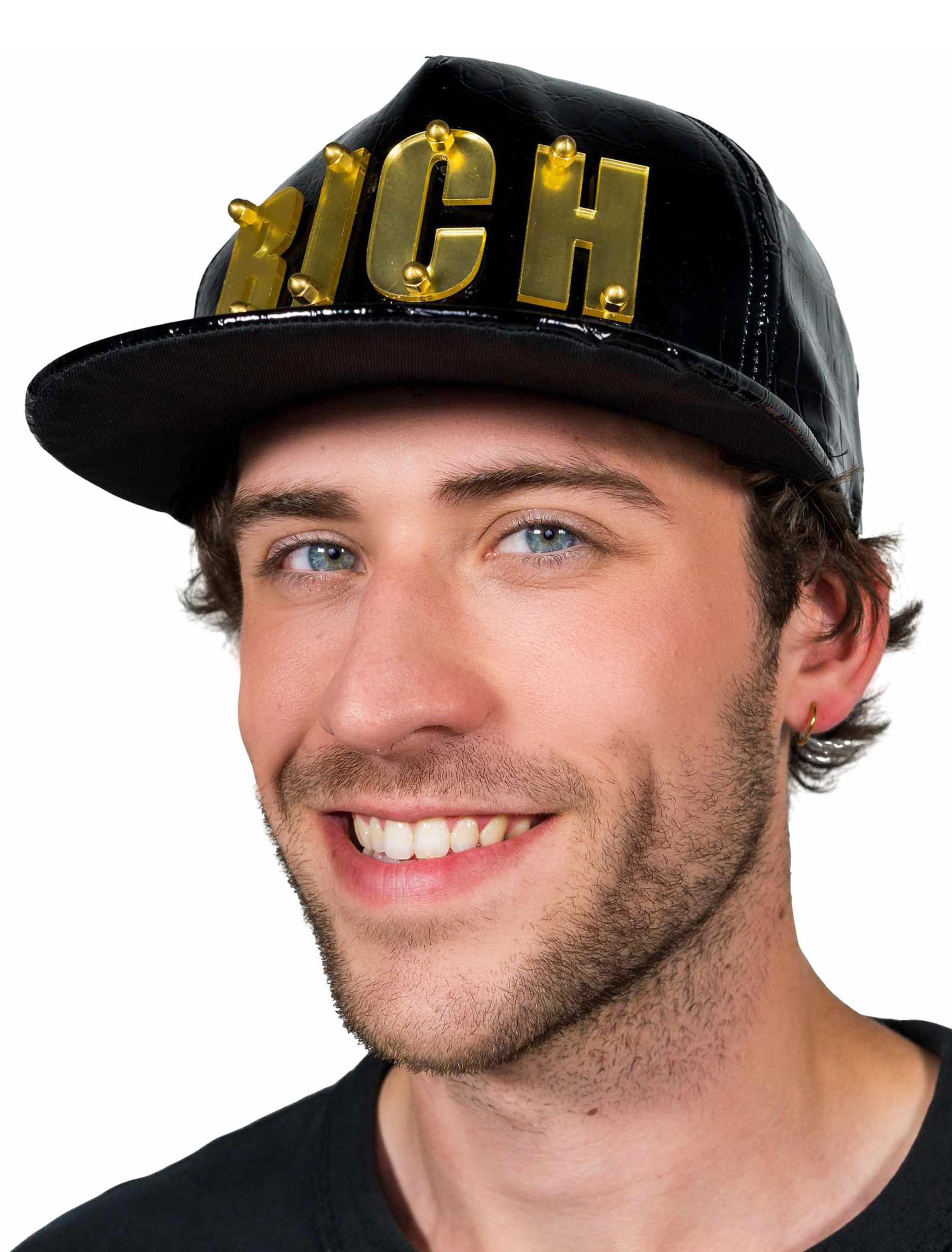 Baseball Cap Rich schwarz/gold one size