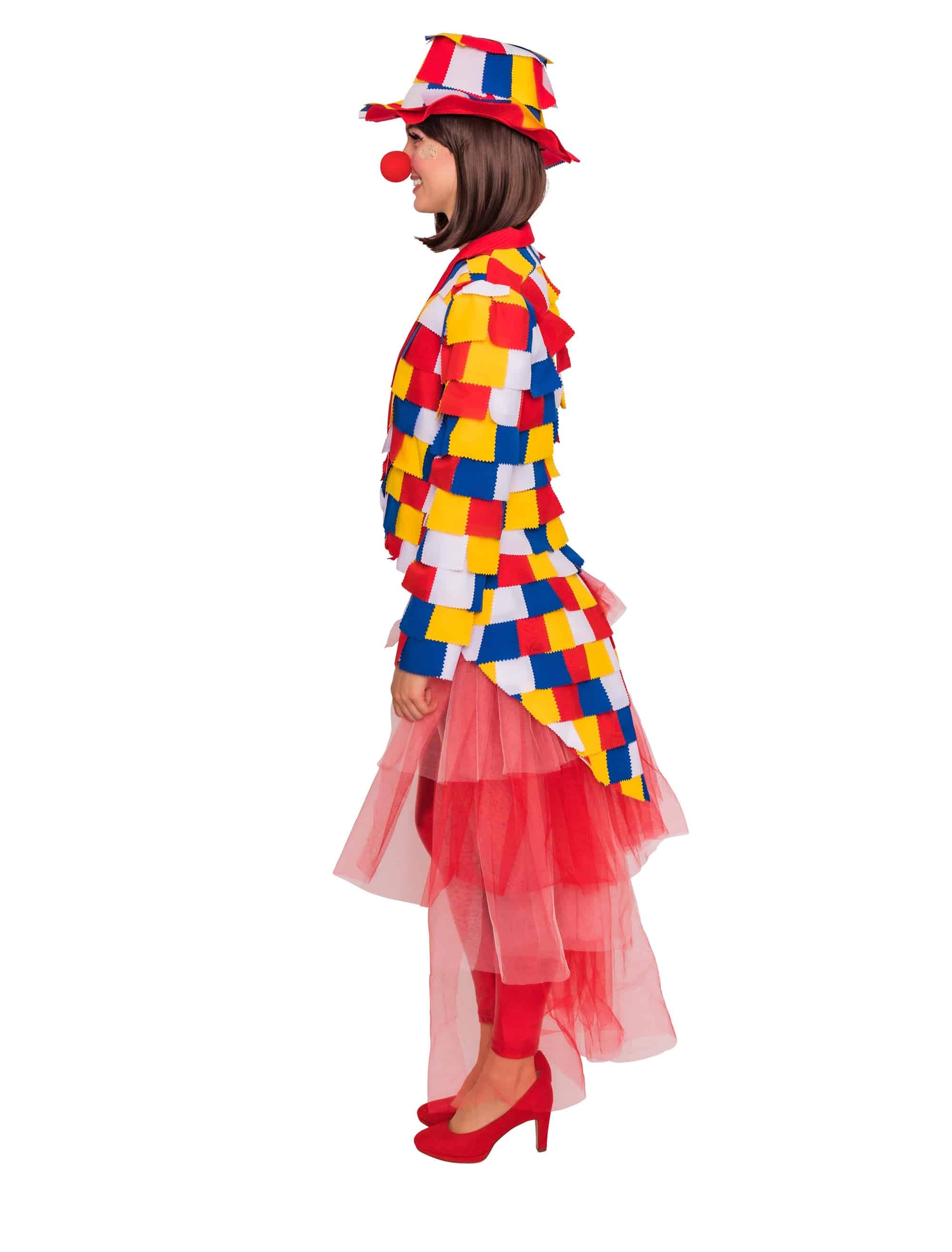 Lappenfrack Damen rot/weiß/blau/gelb 36