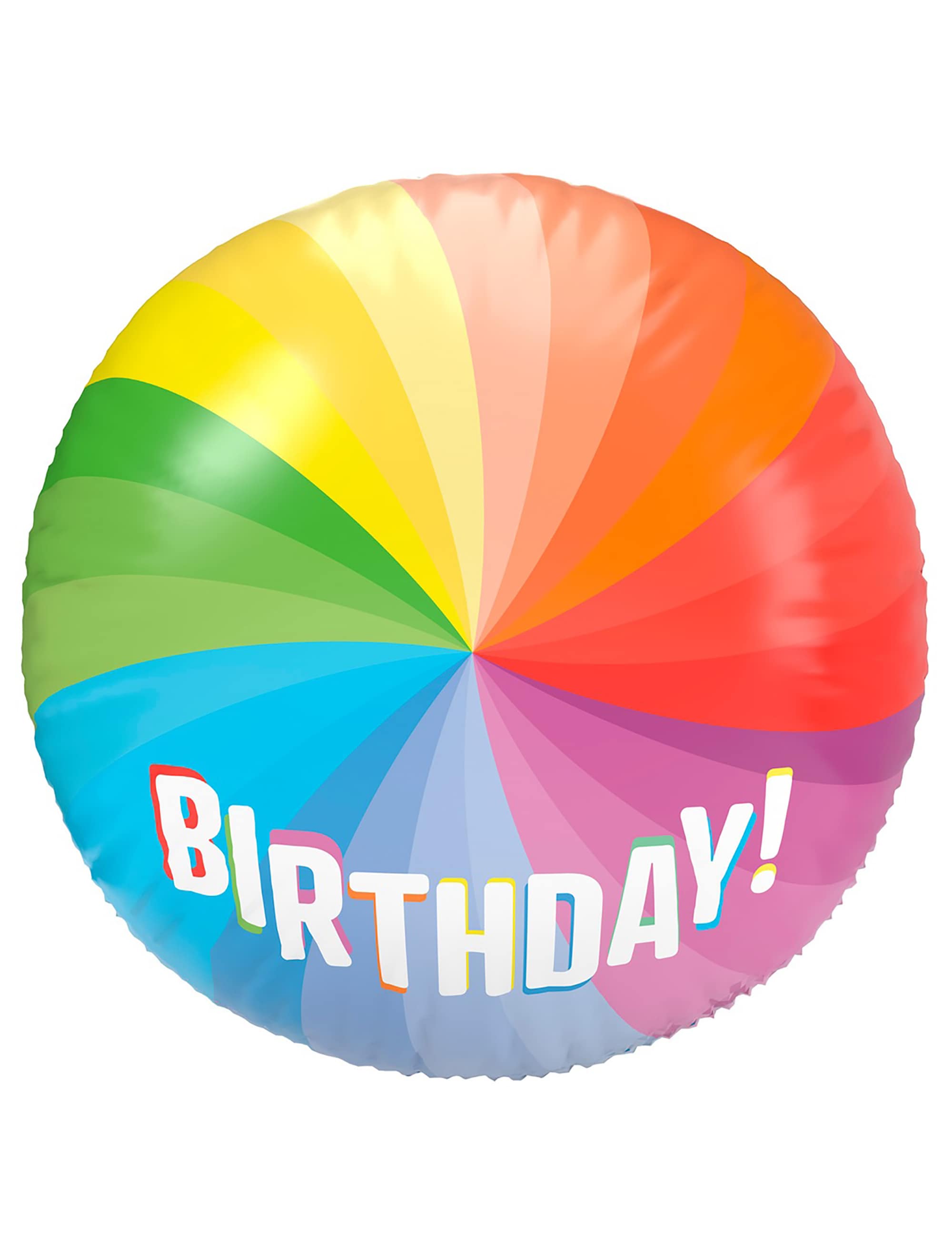 Folienballon 3D Happy birthday bunt