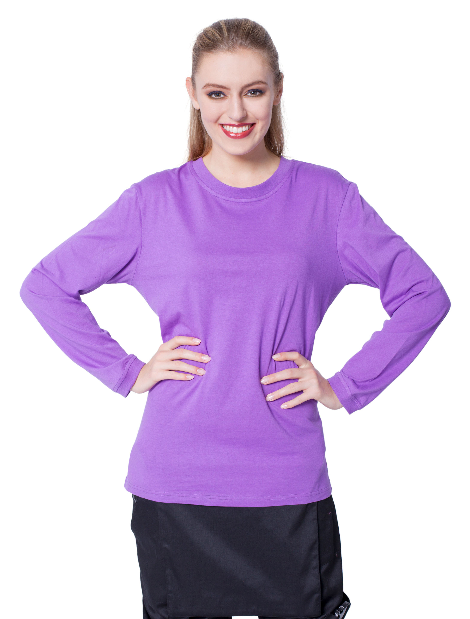 Shirt langarm lila S