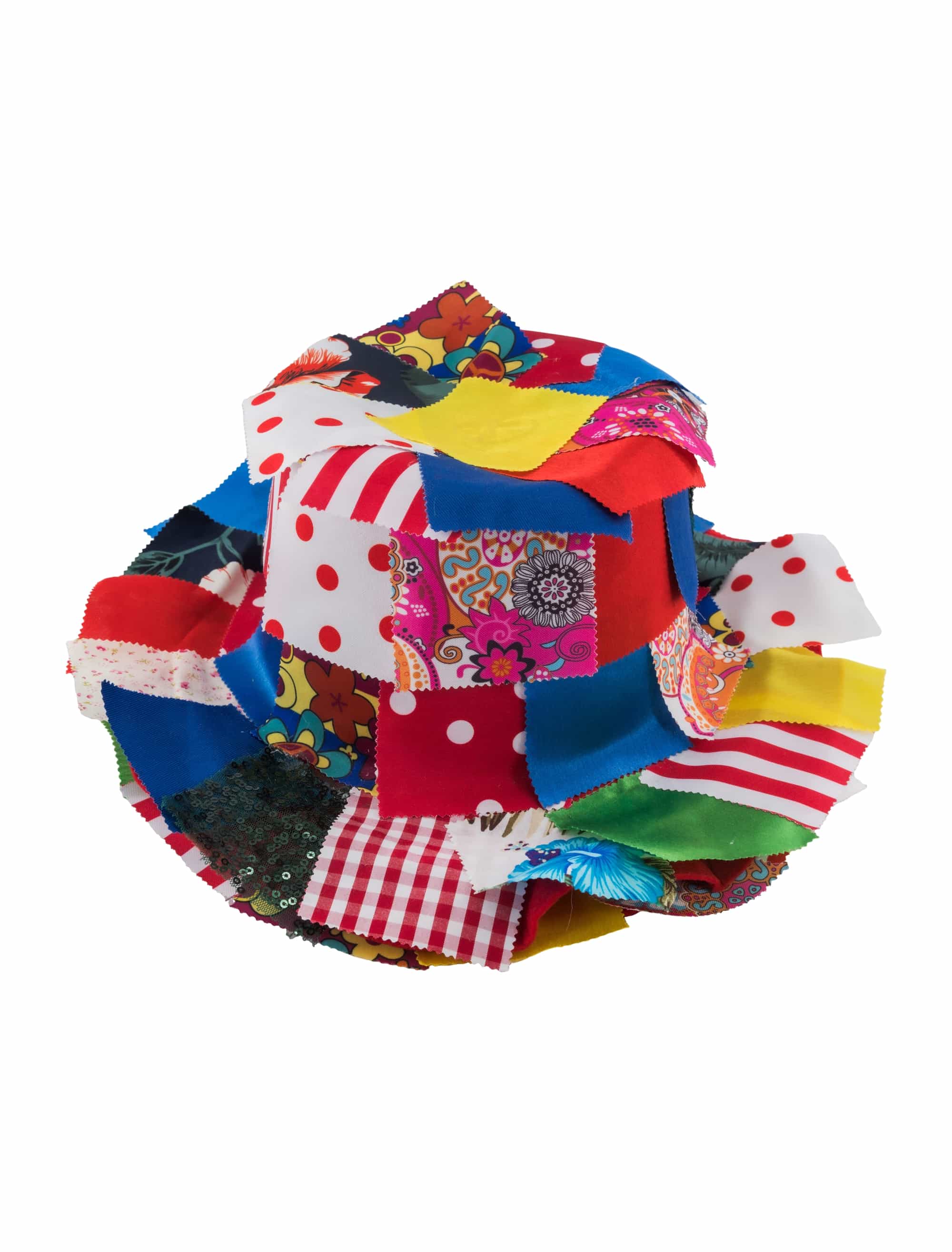 Hut mit Lappen bunt 57
