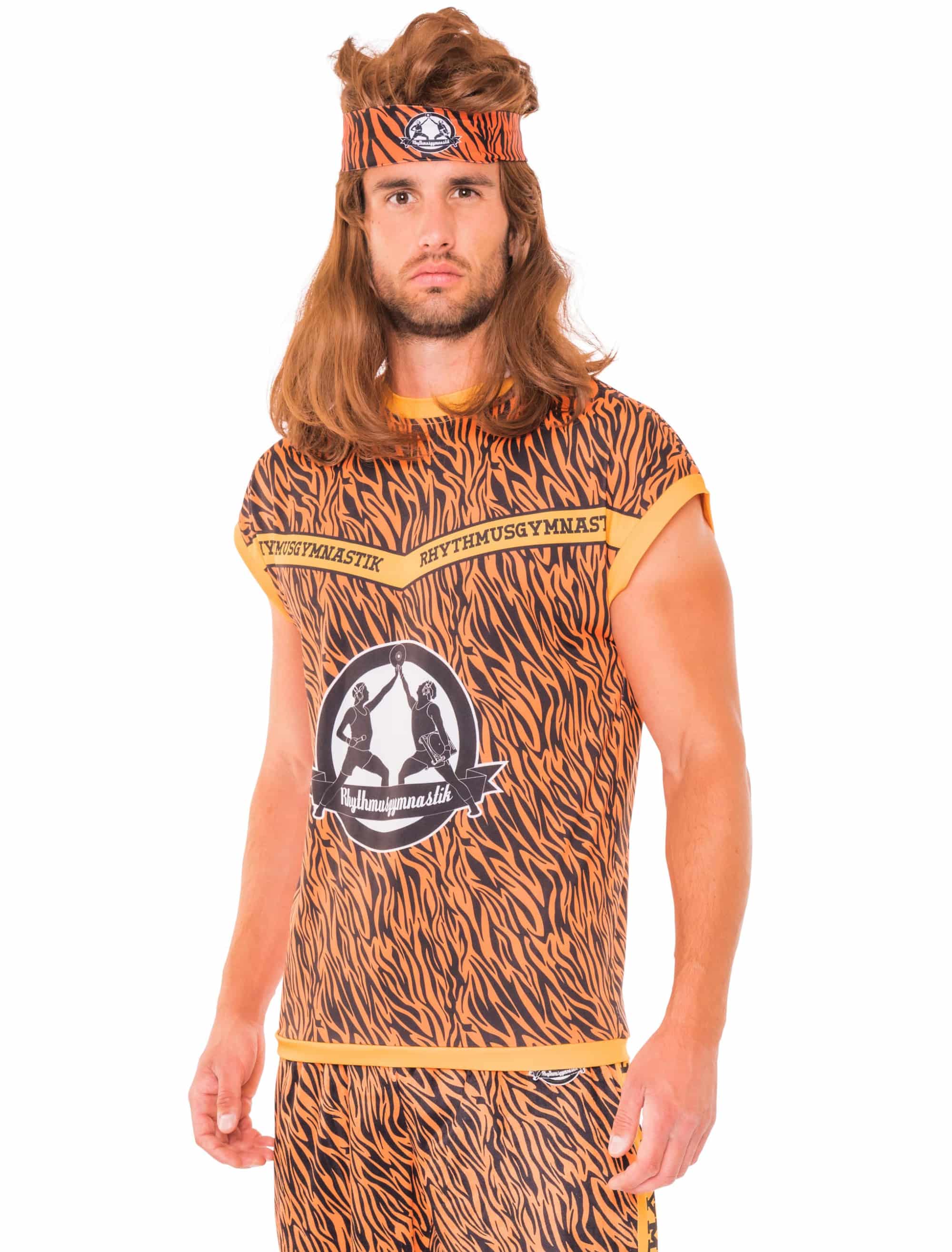 T-Shirt Rhythmusgymnastik Tiger schwarz/orange S/M