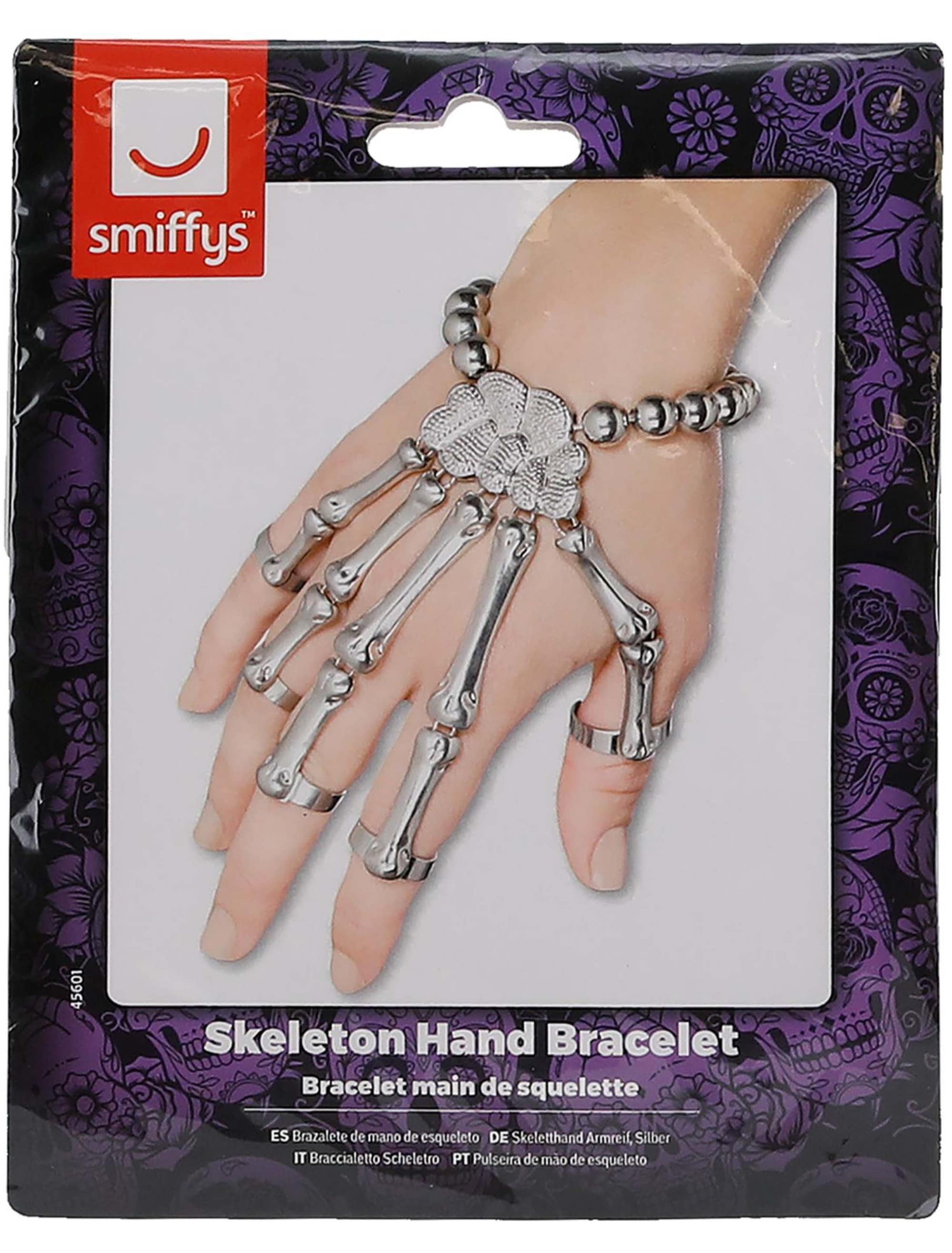 Handschmuck Skelett silber