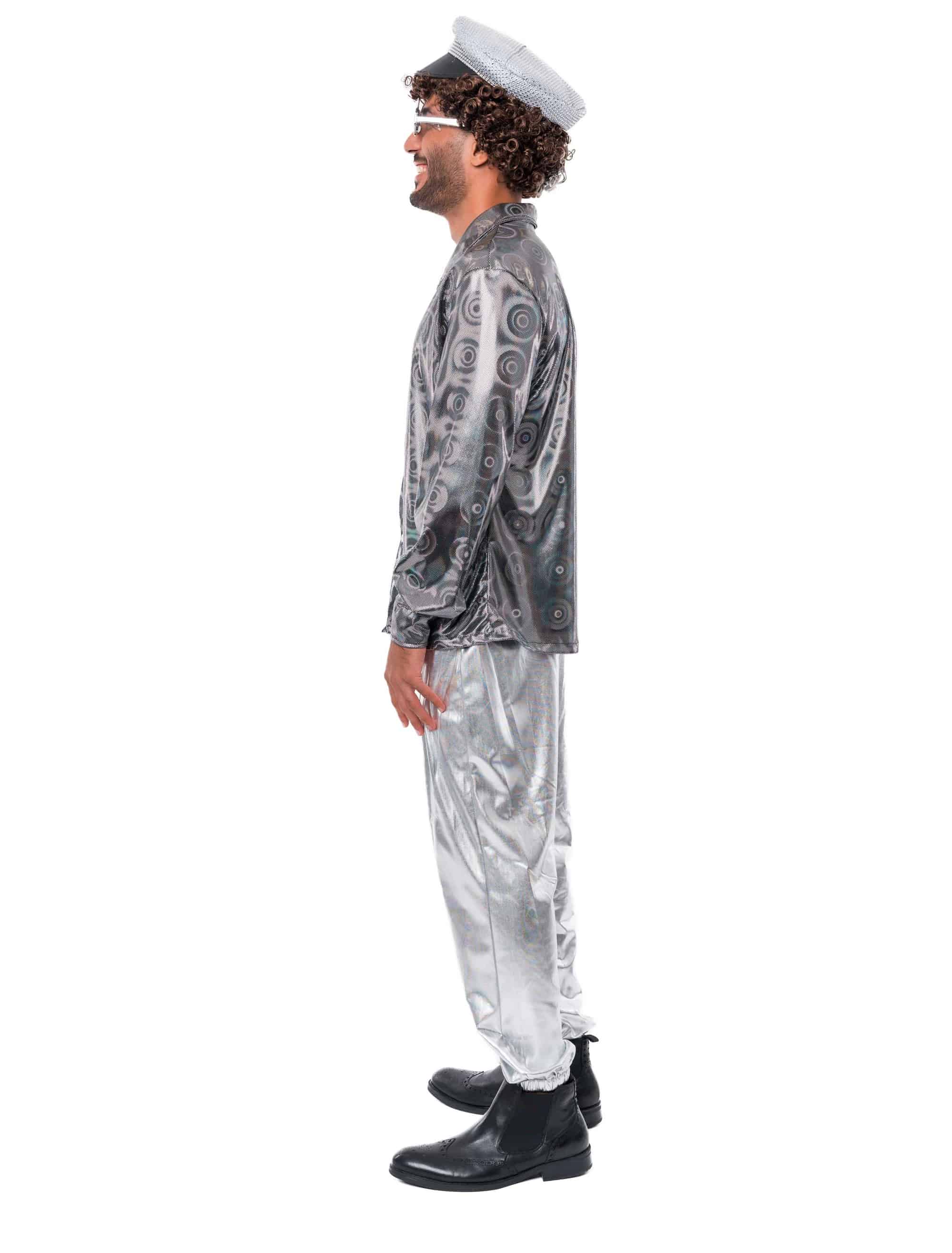Hemd Holo Herren silber M/L