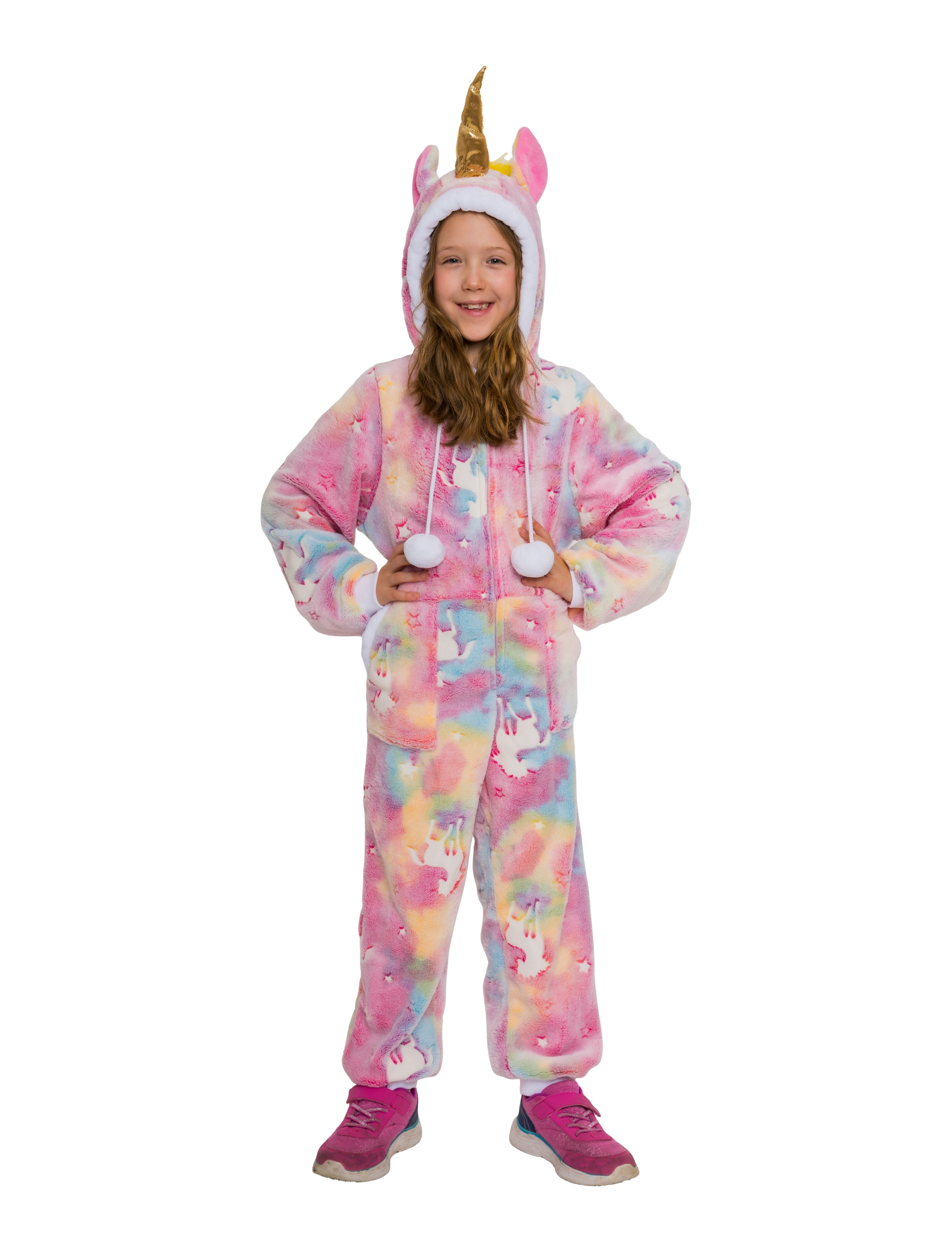 Jumpsuit Einhorn bunt 116/128