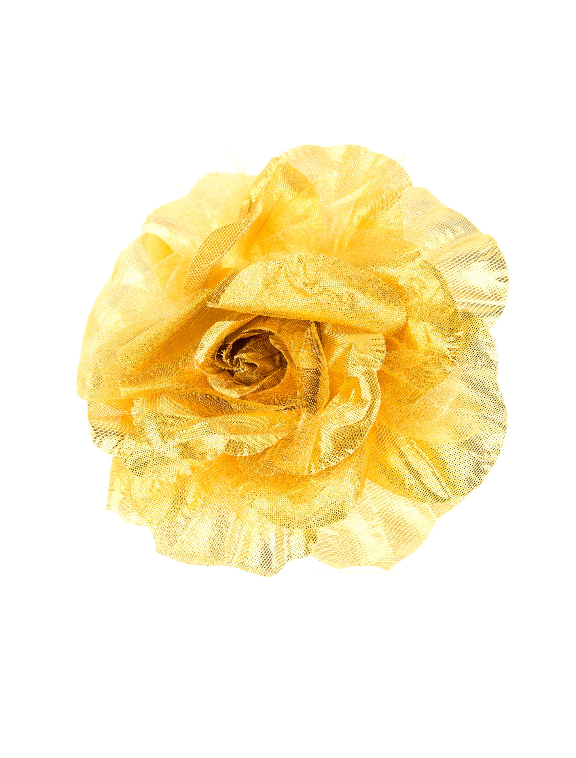 Ansteckblume einfach gold