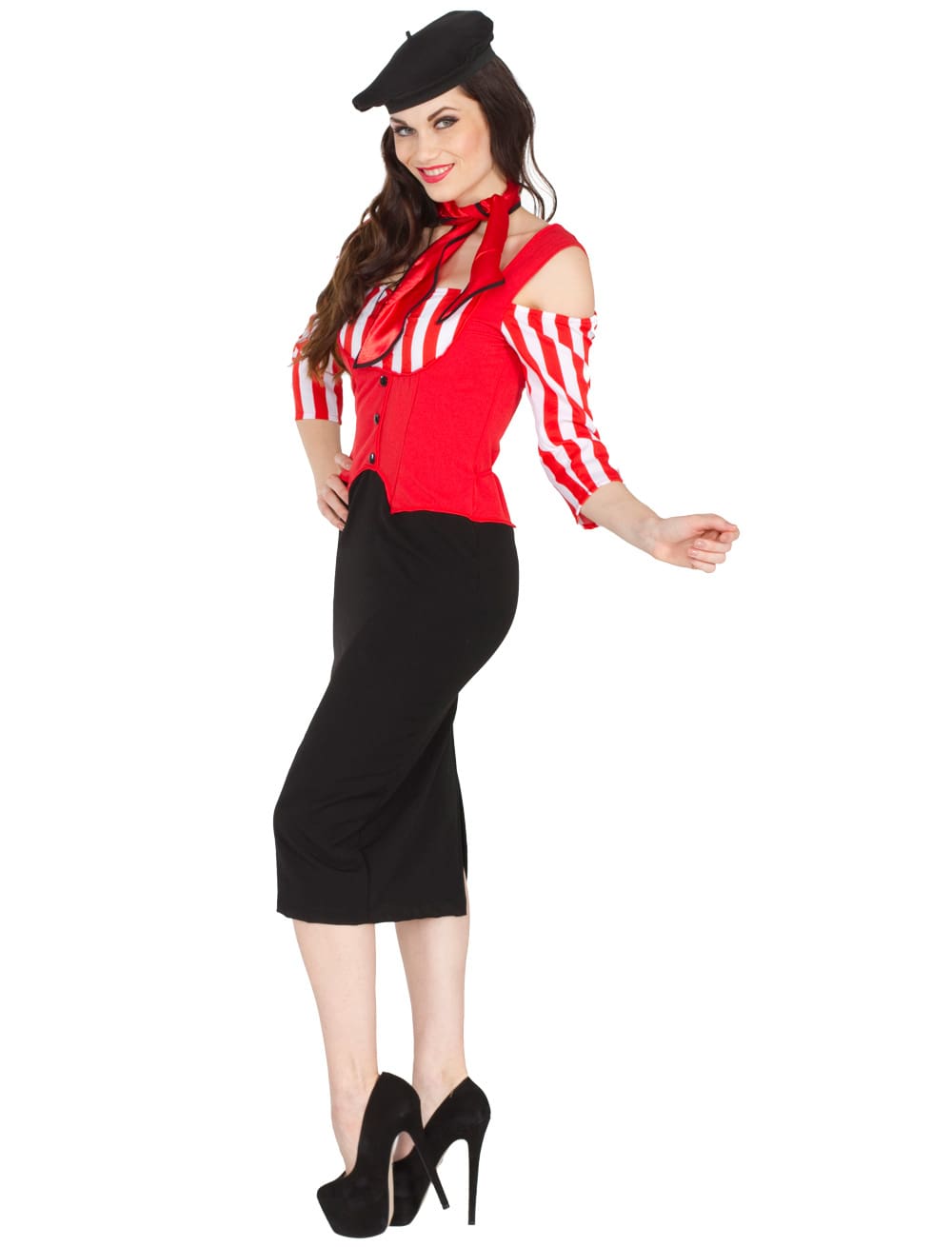 Kleid Paris mit Halstuch 48