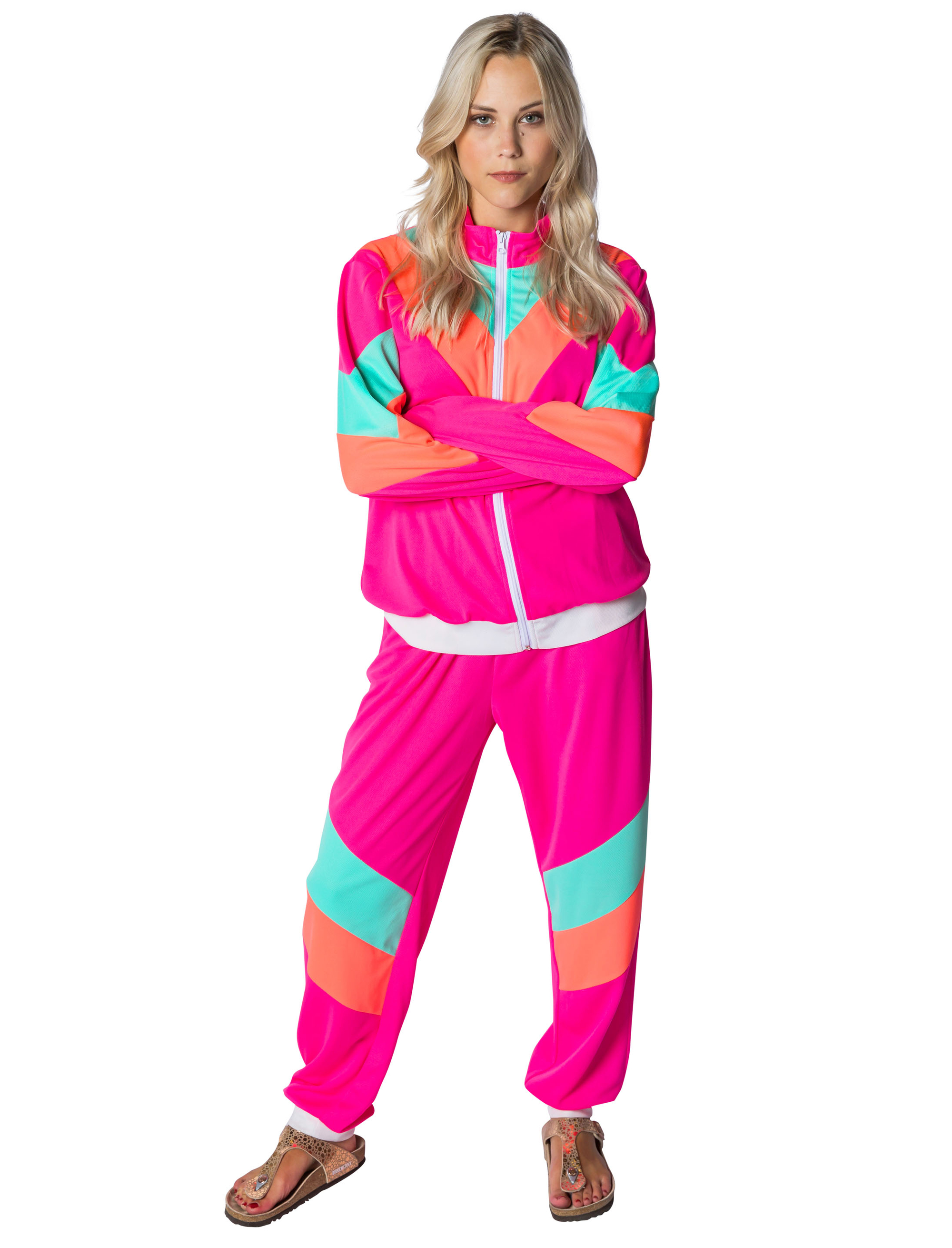 Jogginganzug Damen 2-tlg. pink 2XL/3XL