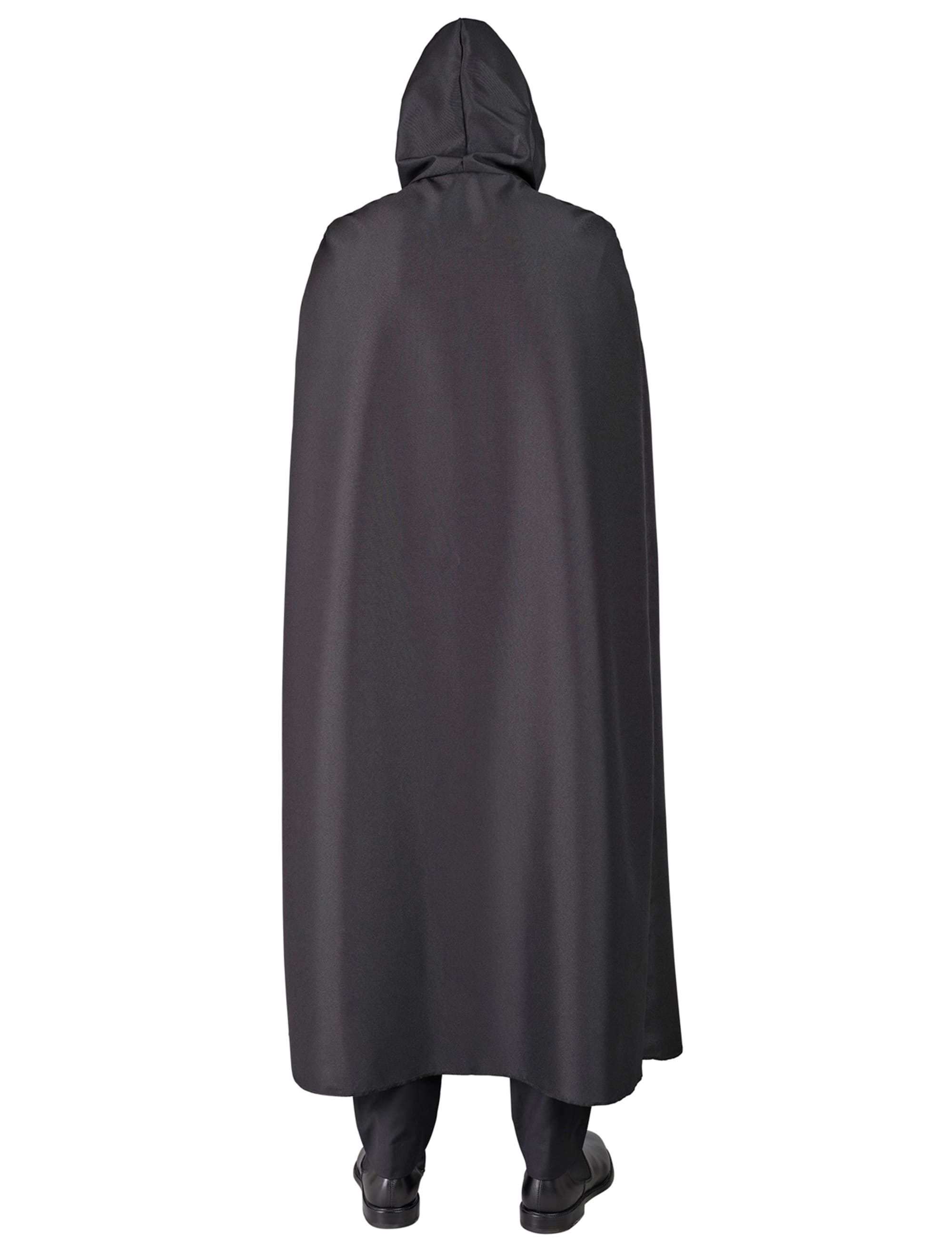 Umhang Sklelett schwarz/weiß
