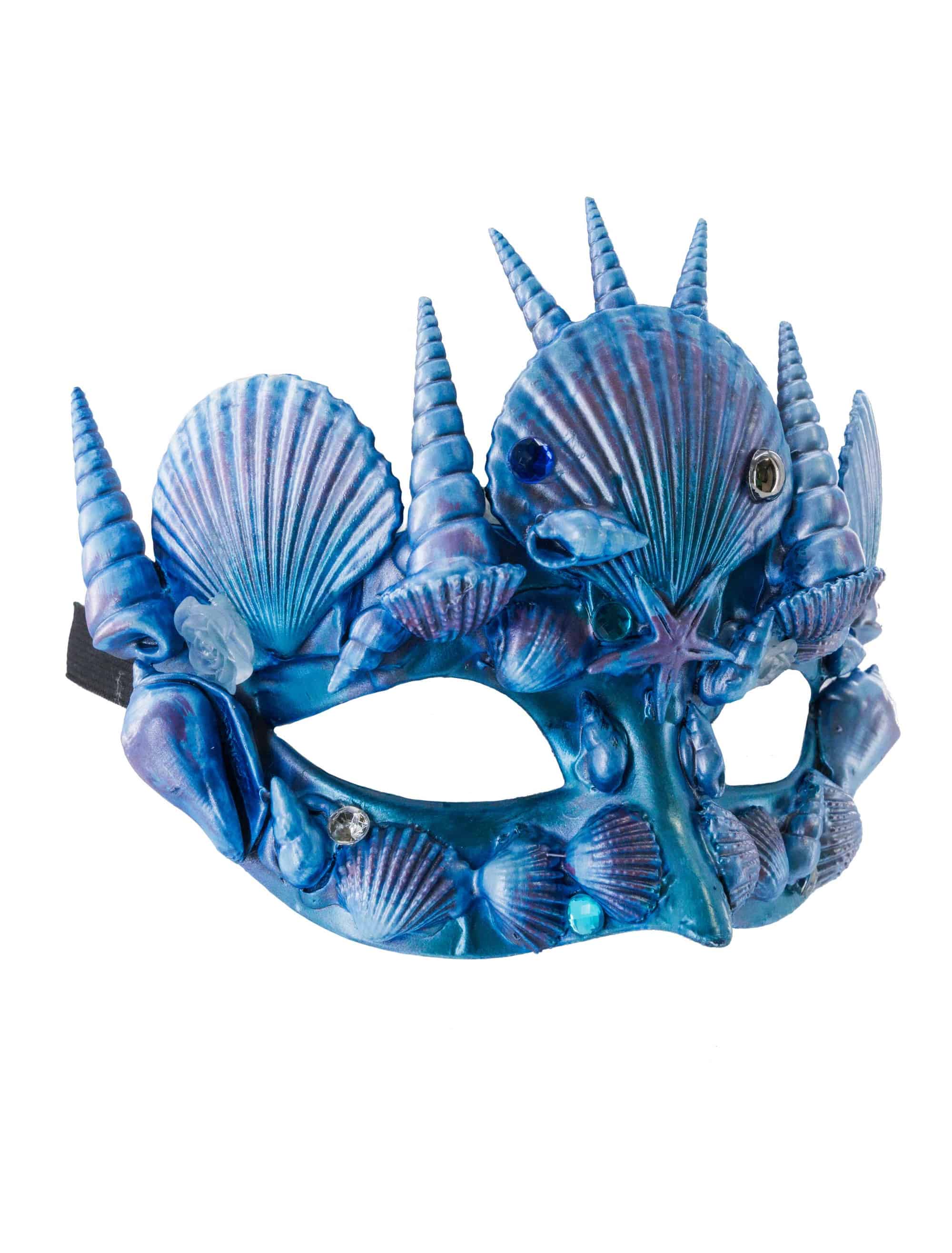 Augenmaske Muscheln blau