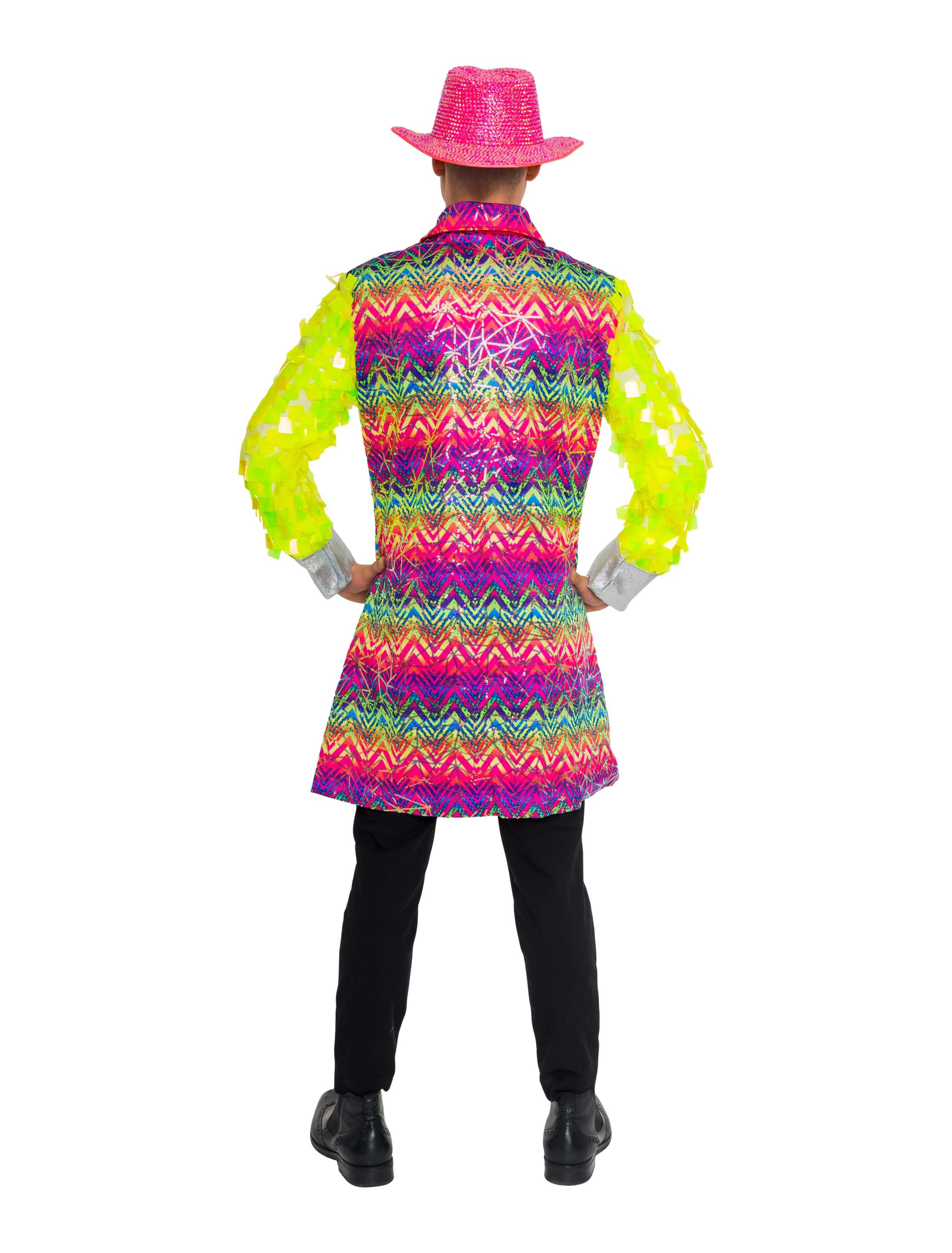 Mantel mit Pailletten Herren bunt S/M