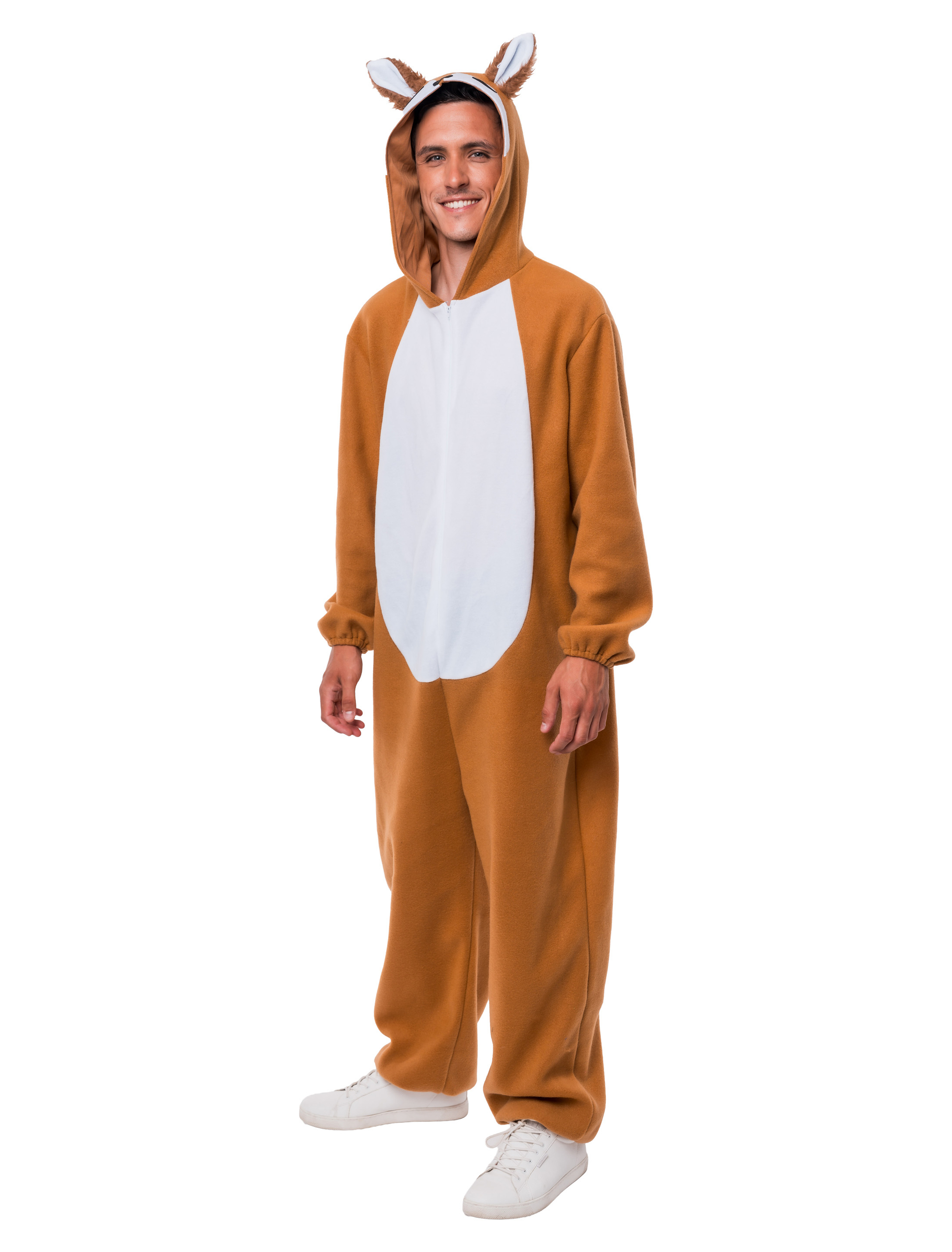 Overall Eichhörnchen Plüsch hellbraun XL/2XL