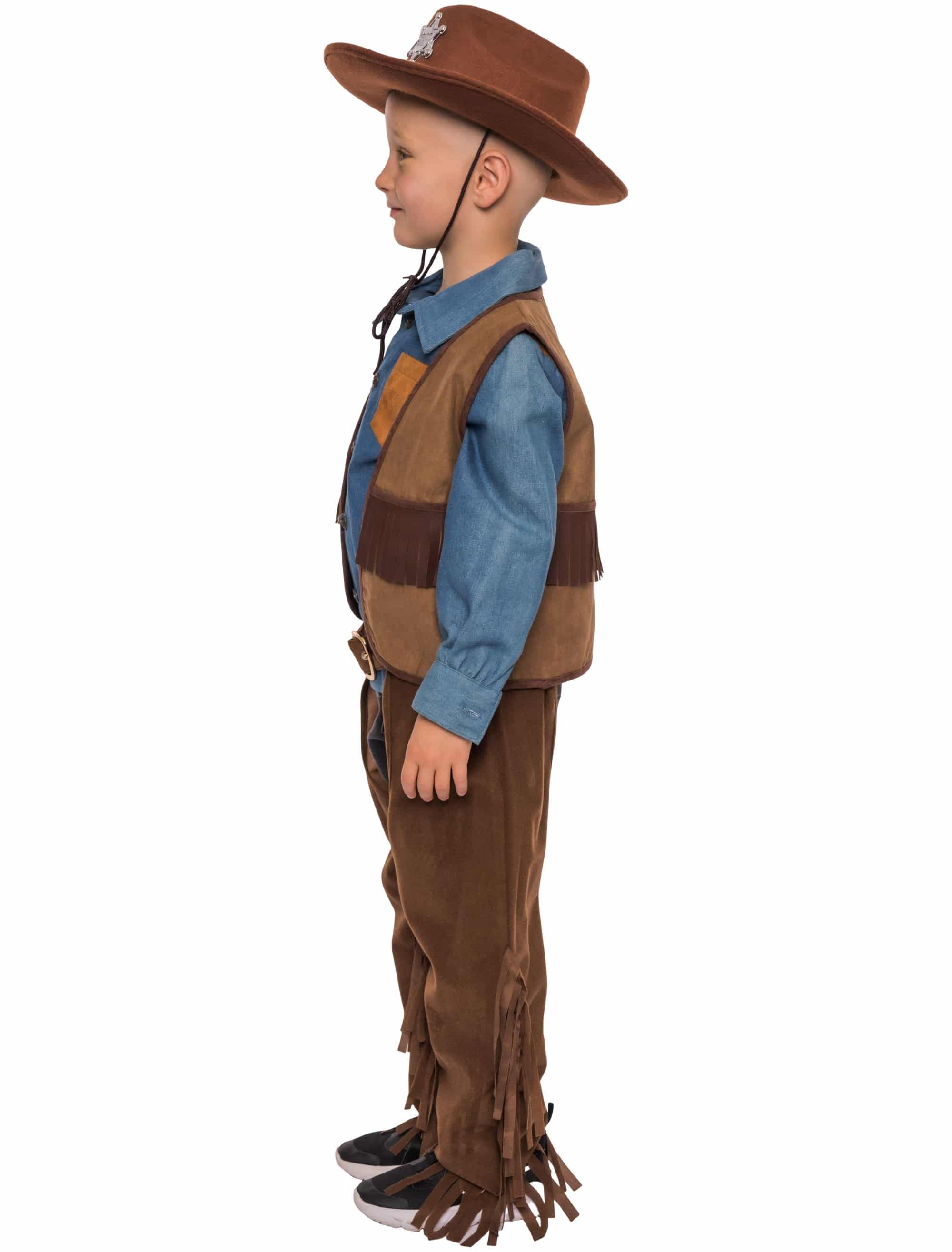 Chaps mit Fransen Unifarben dunkelbraun 140/152