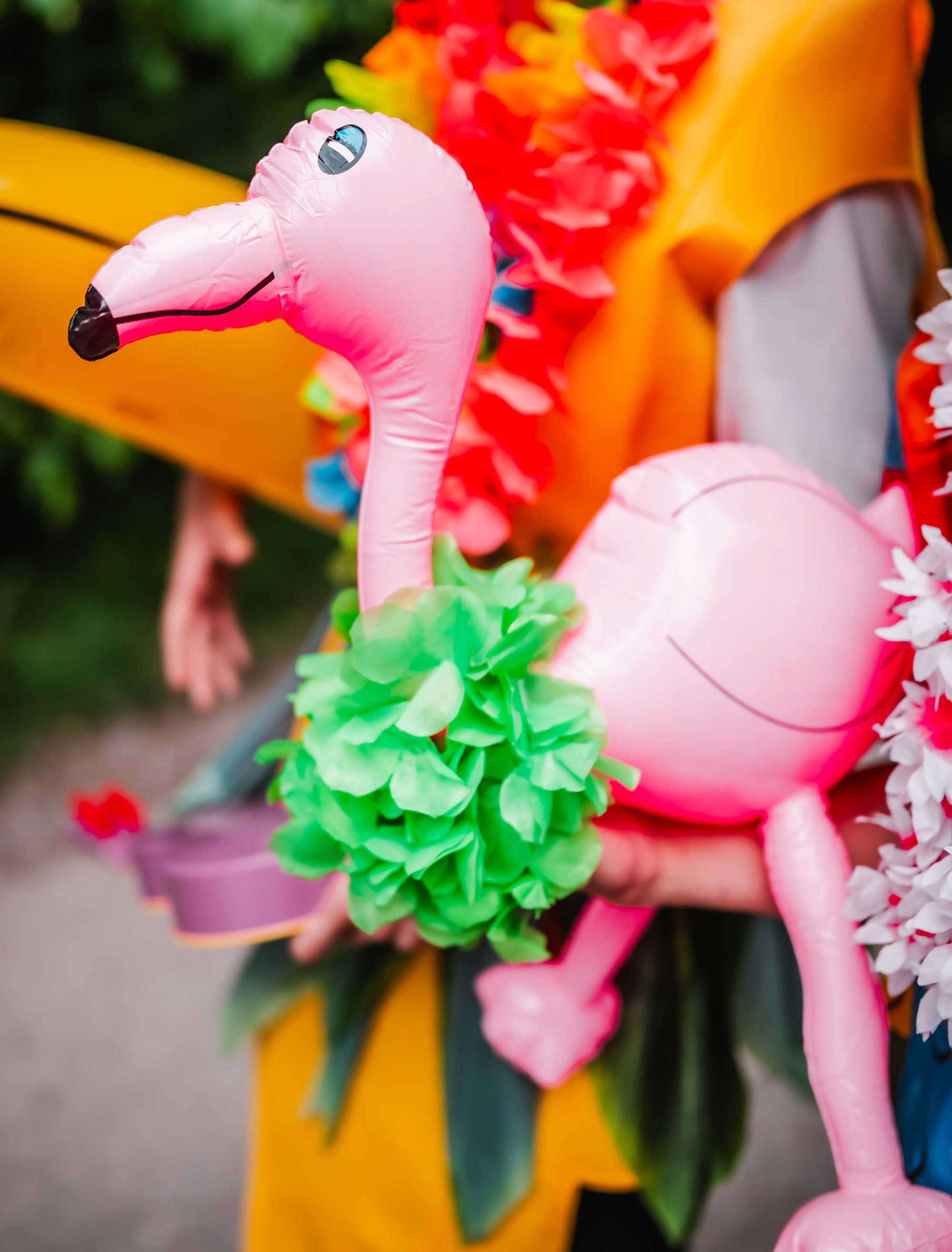 Aufblasbarer Flamingo