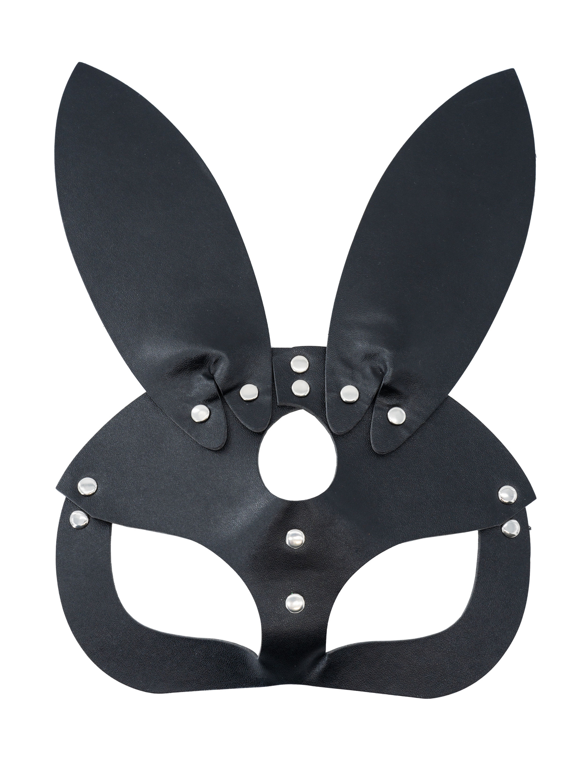 Maske Hasenohren schwarz